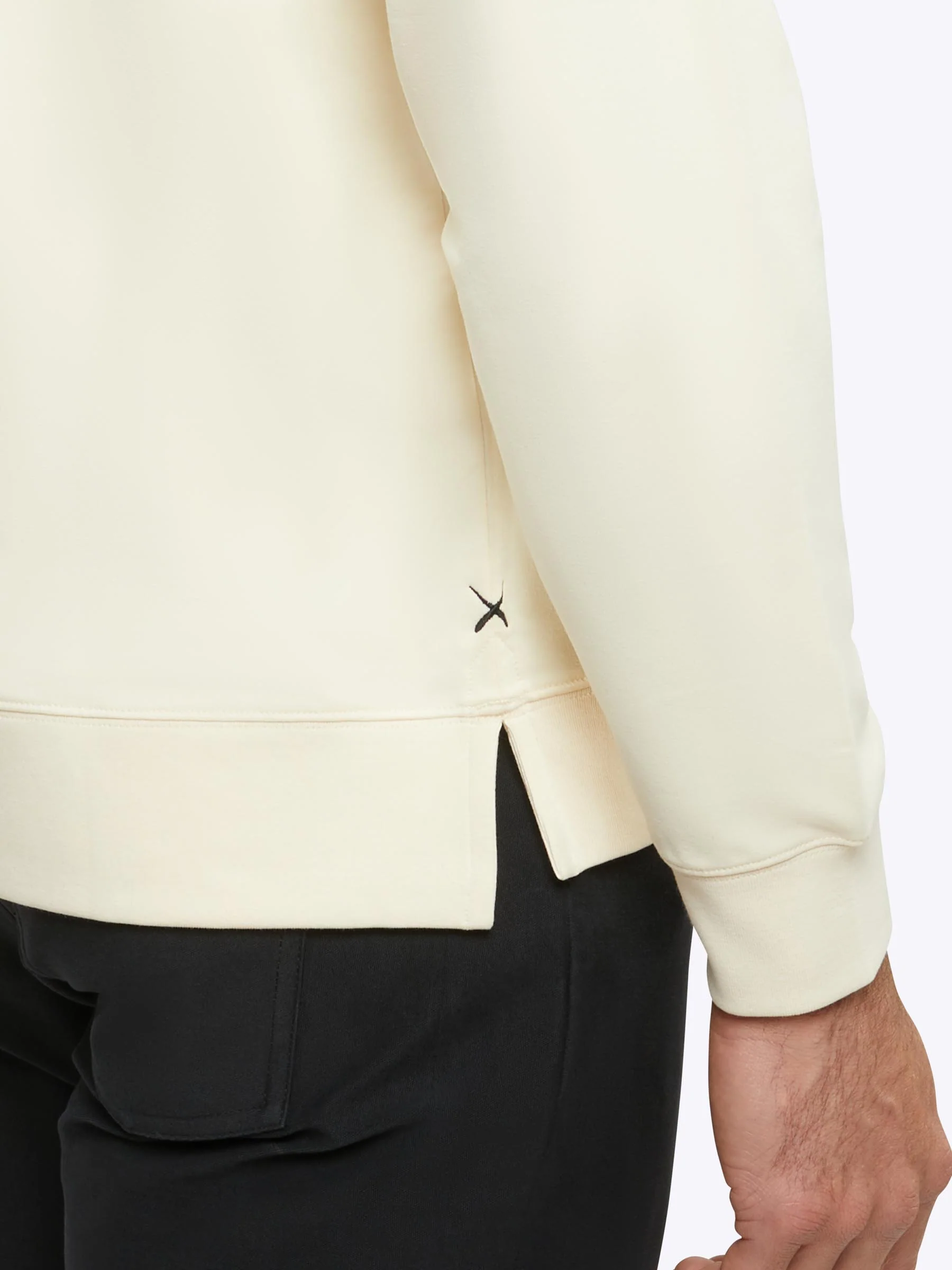 Hyperloop Pullover Split-Hem | Ivory Signature-fit - Image 6