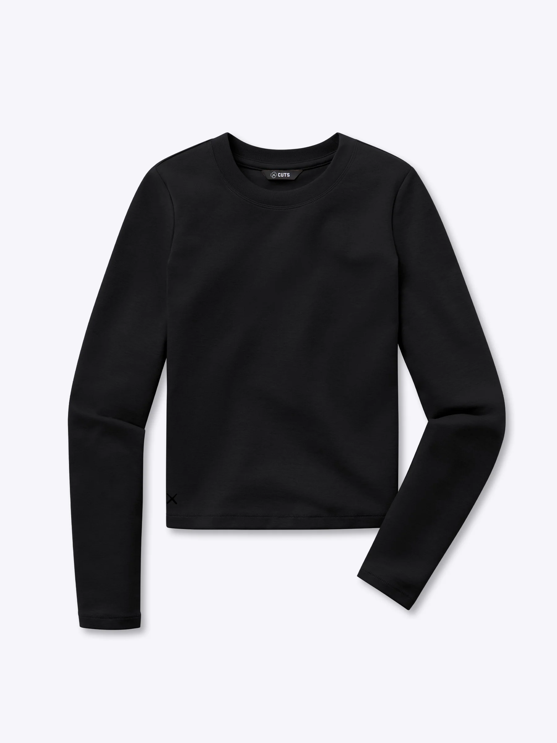 Long Sleeve Tomboy Tee | Black Slim-fit Tomboy-Cotton™ - Image 6
