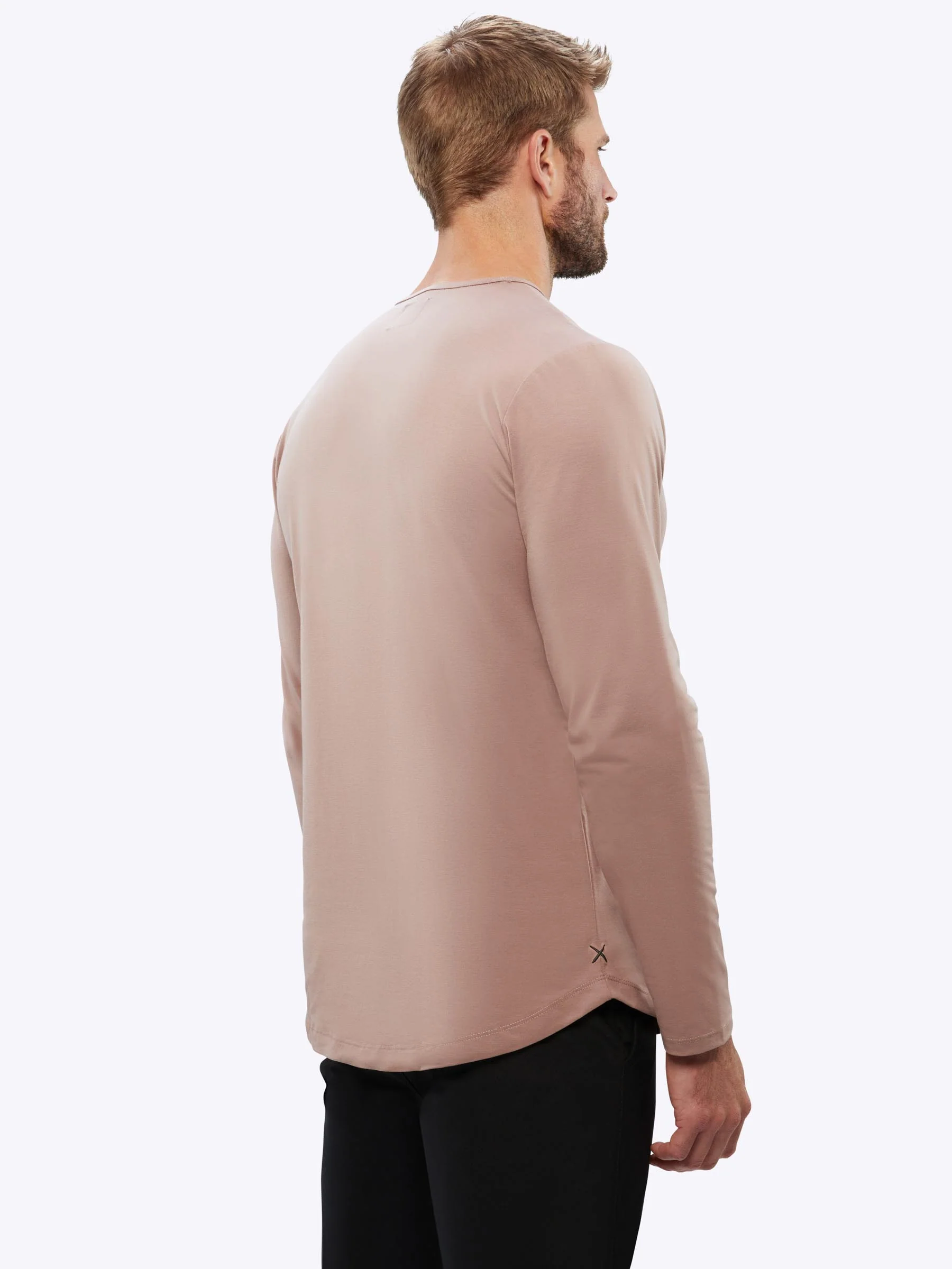 AO Long Sleeve Curve-Hem Tee | Mountain Mist Signature-fit PYCA Pro® - Image 3