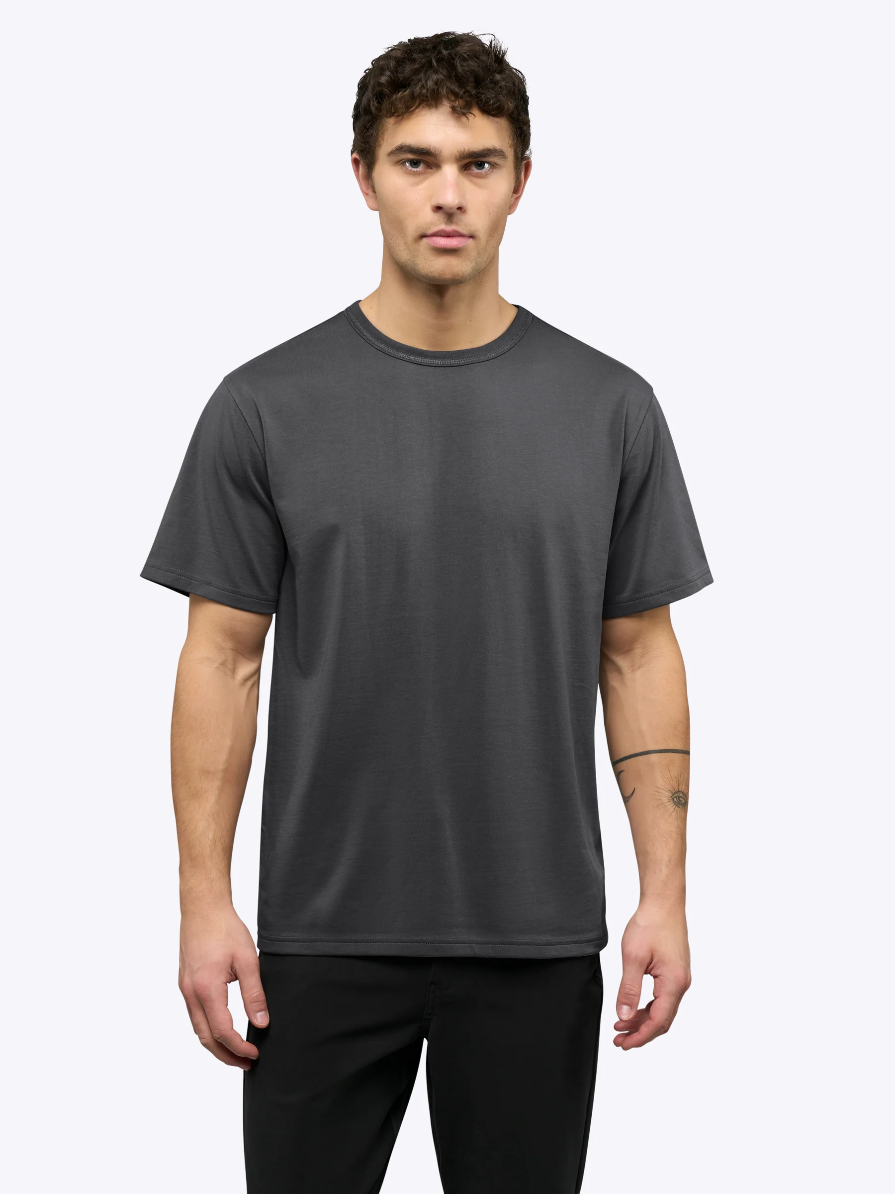 Overtime Oversized Tee | Charcoal Relaxed-Fit - Image 2