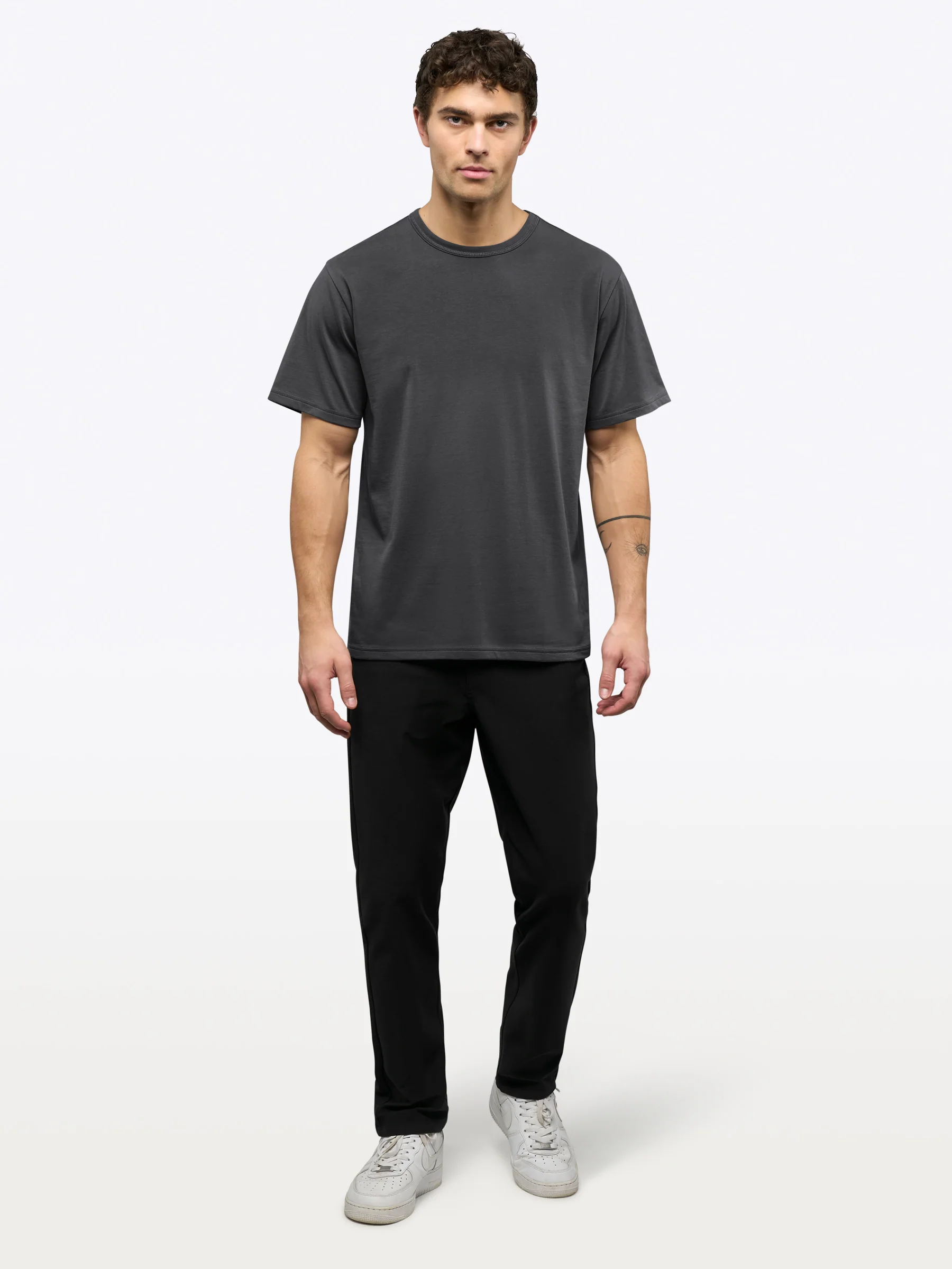 Overtime Oversized Tee | Charcoal Relaxed-Fit - Image 4