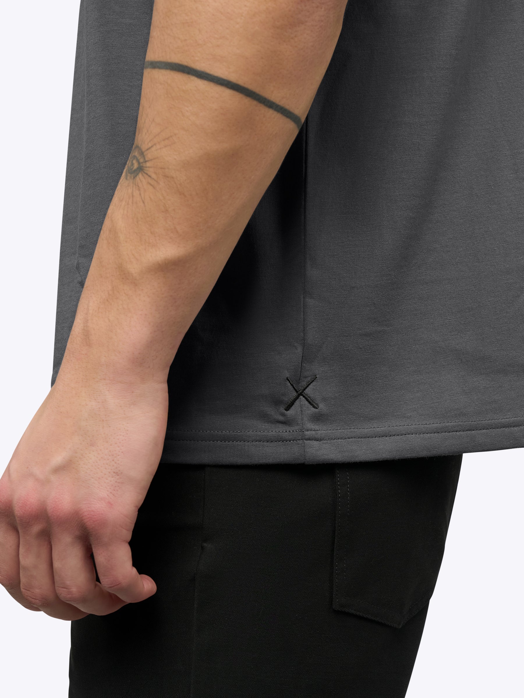 Overtime Oversized Tee | Charcoal Relaxed-Fit - Image 6