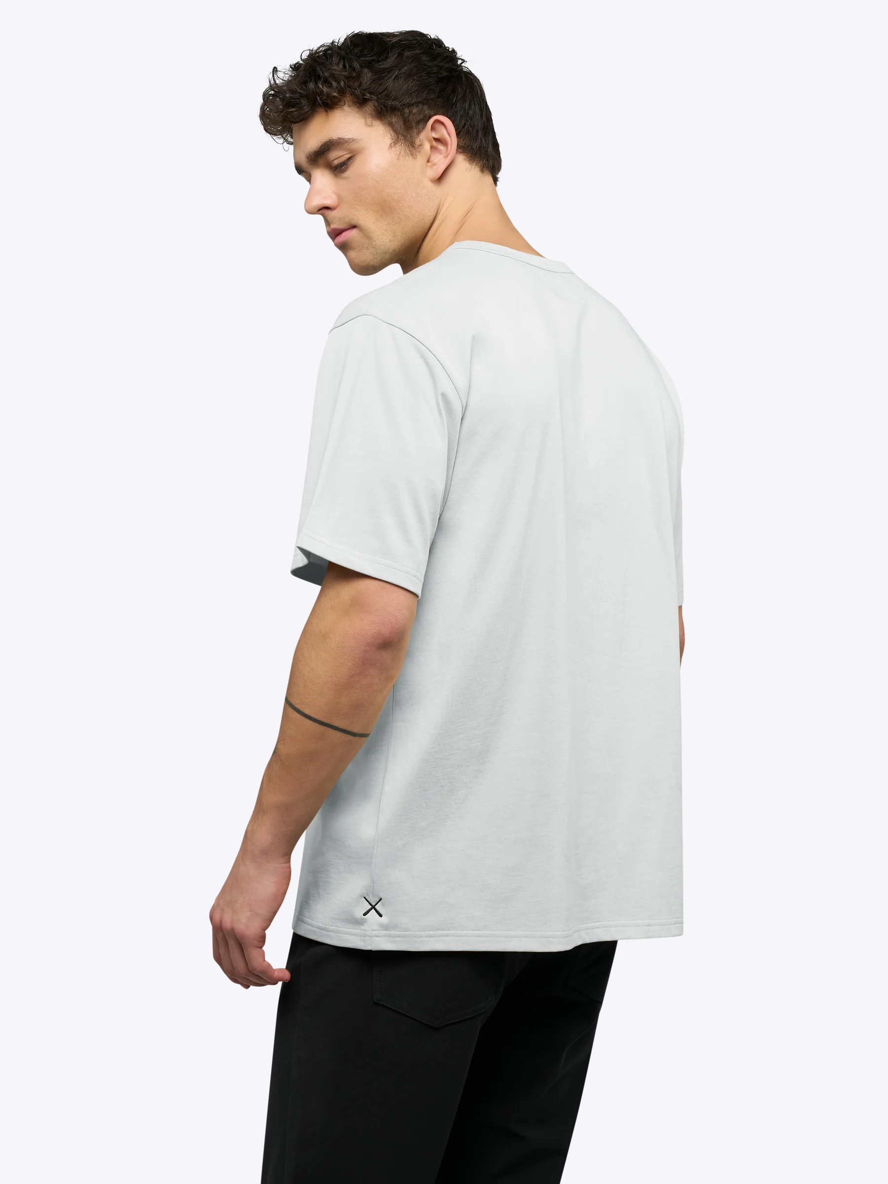 Overtime Oversized Tee | White Relaxed-Fit - Image 3