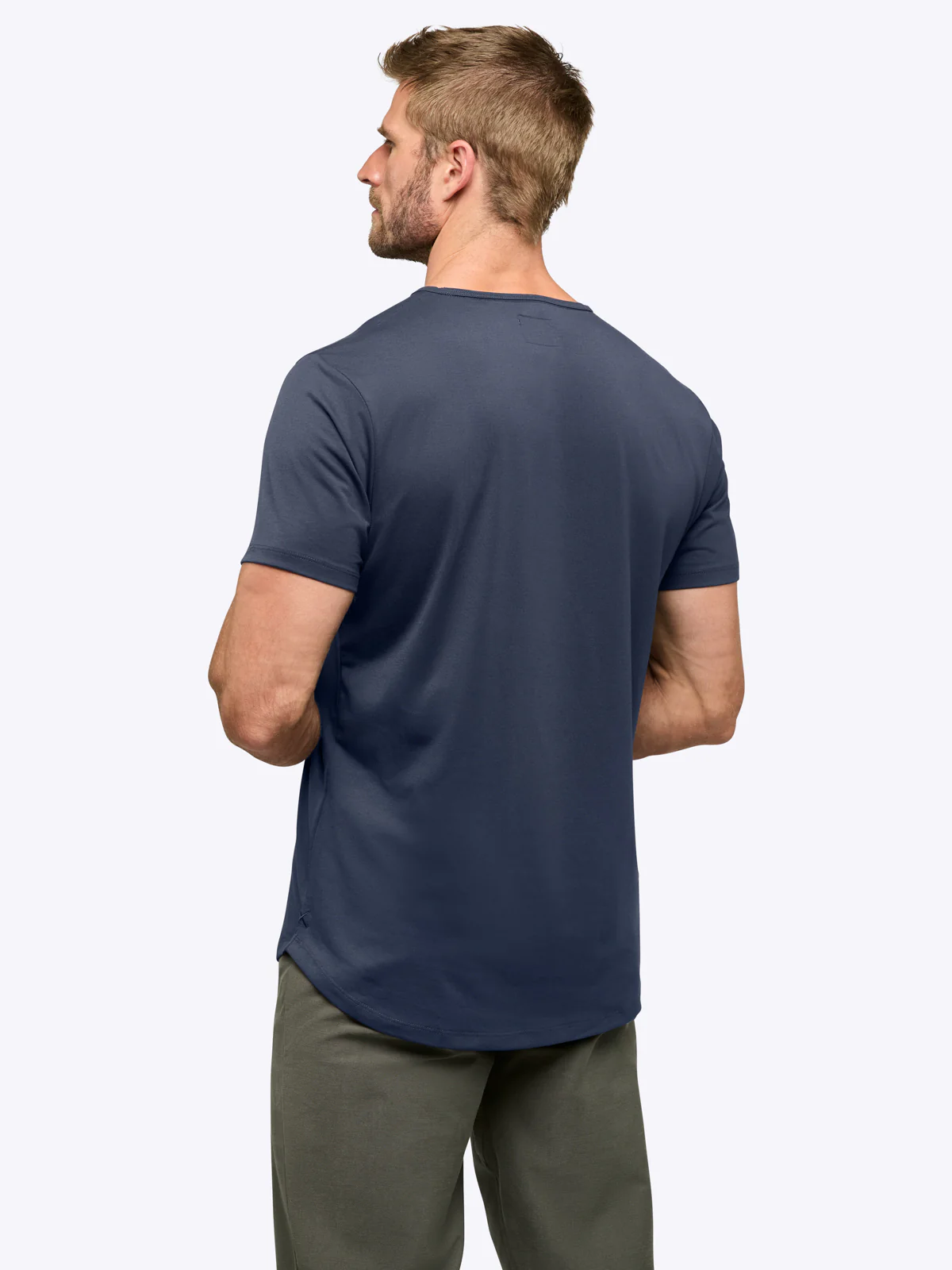 AO Henley Curve-Hem | Pacific Blue Signature-fit PYCA Pro® - Image 4