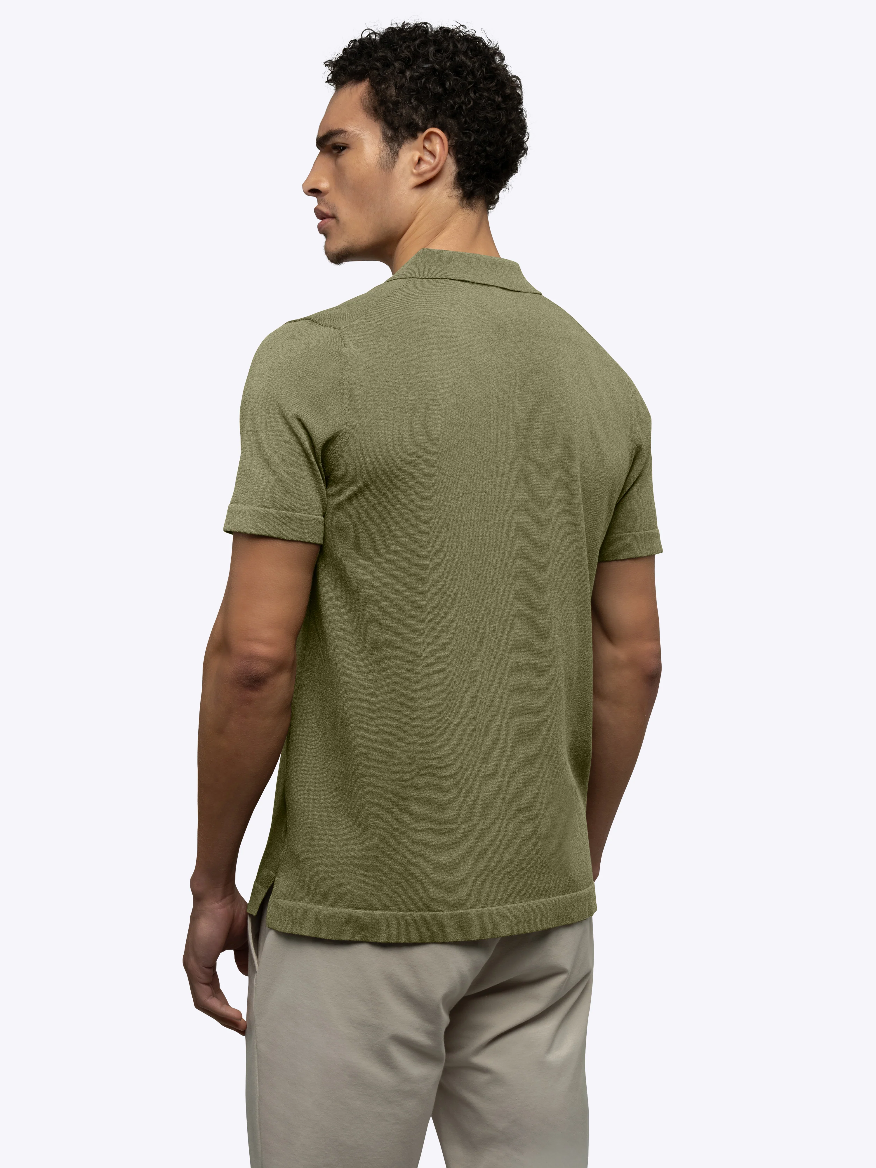 Riviera Knit Button Up | Capers Signature-Fit - Image 3