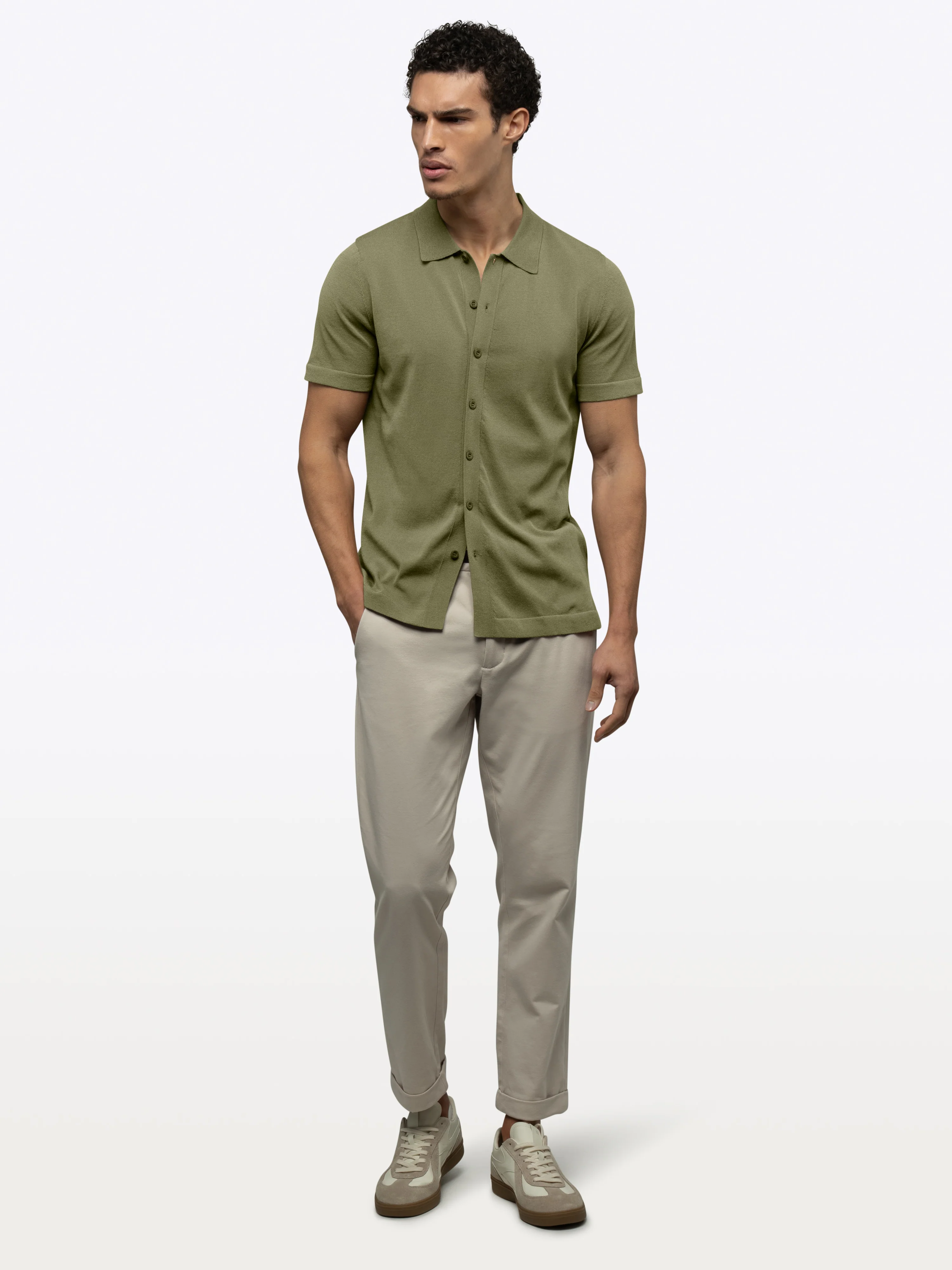 Riviera Knit Button Up | Capers Signature-Fit - Image 5