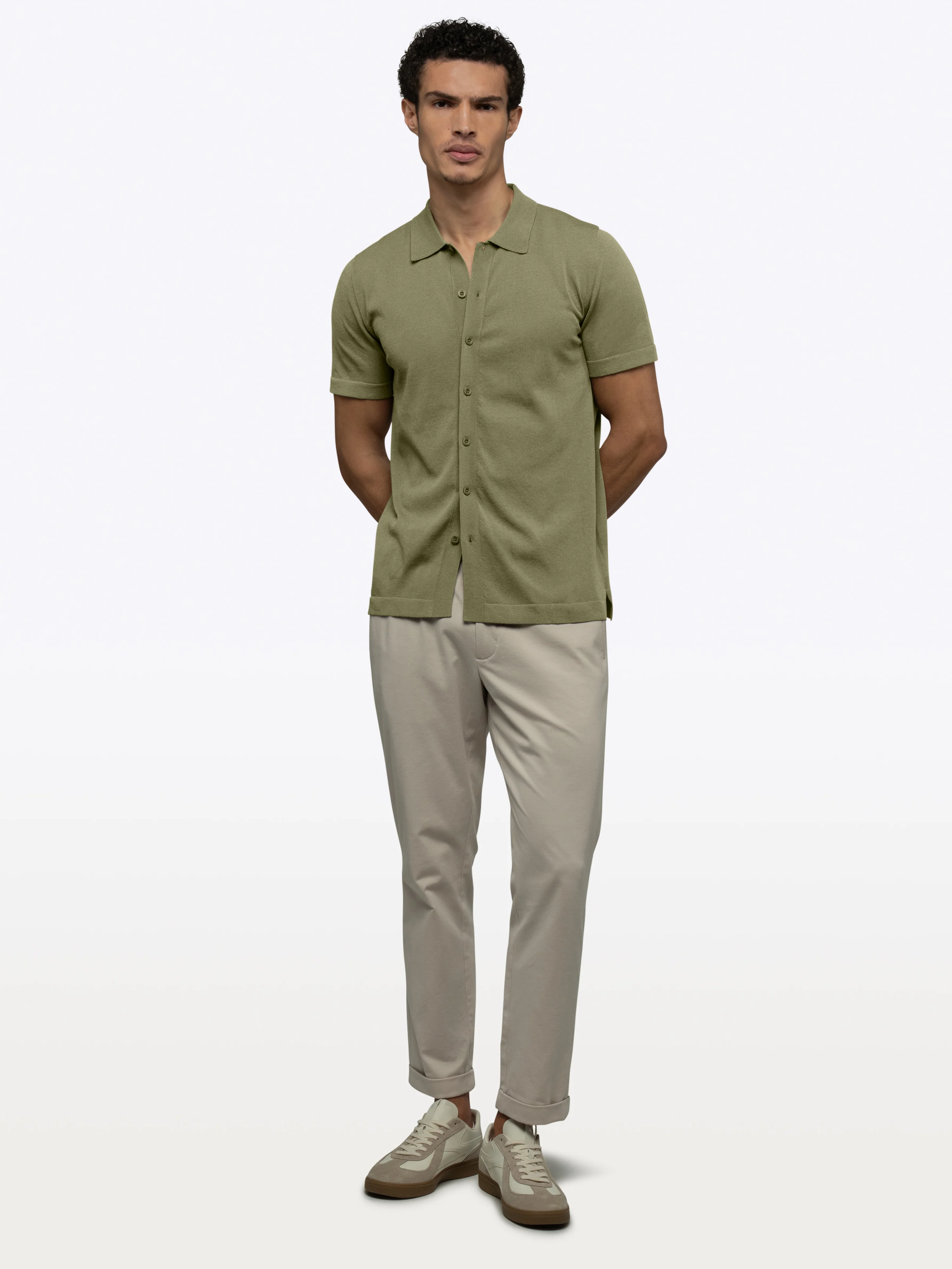 Riviera Knit Button Up | Capers Signature-Fit - Image 6