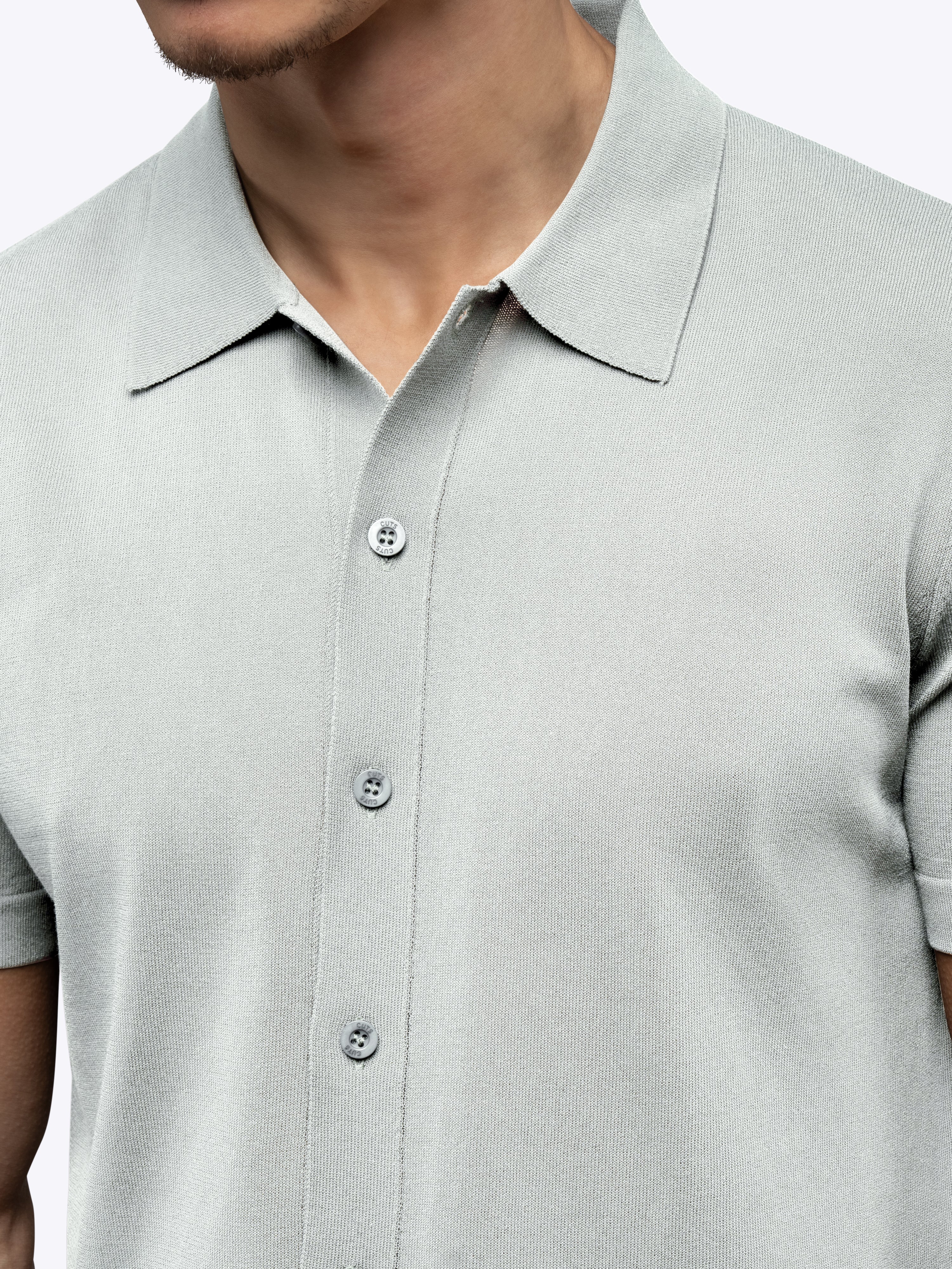 Riviera Knit Button Up | Metal Signature-Fit - Image 4
