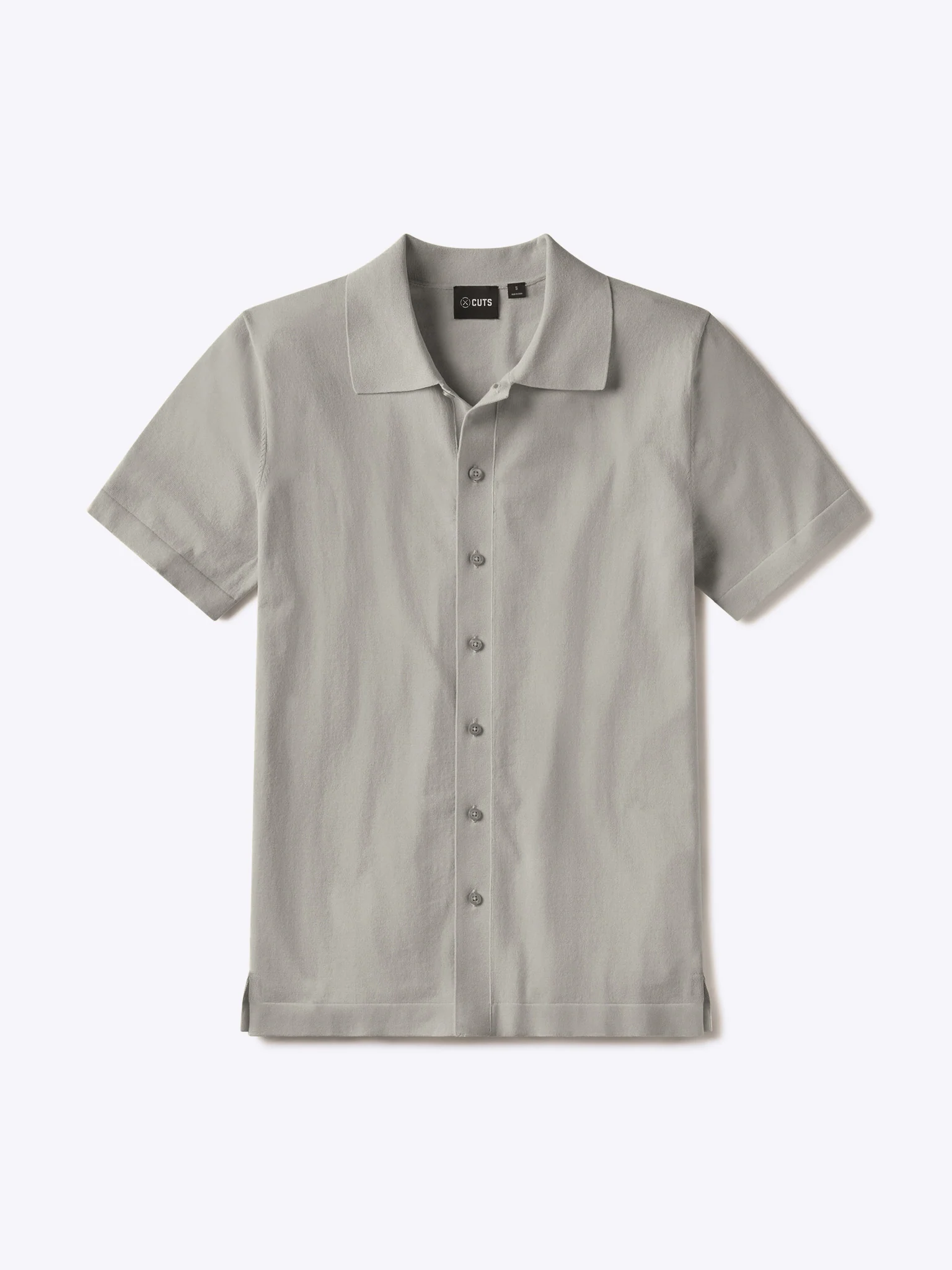Riviera Knit Button Up | Morning Dove Signature-Fit