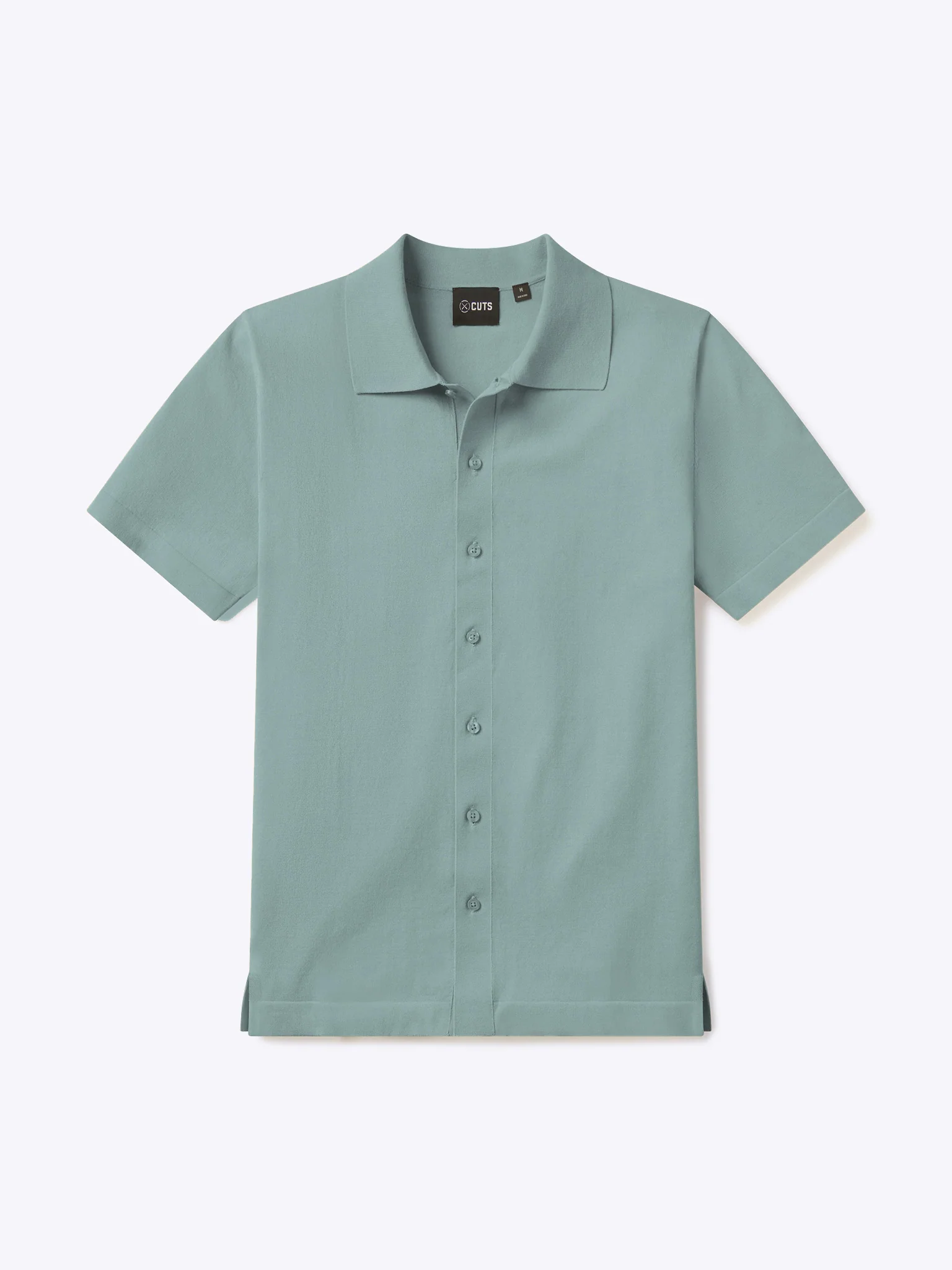 Riviera Knit Button Up | Stormy Sea Signature-Fit