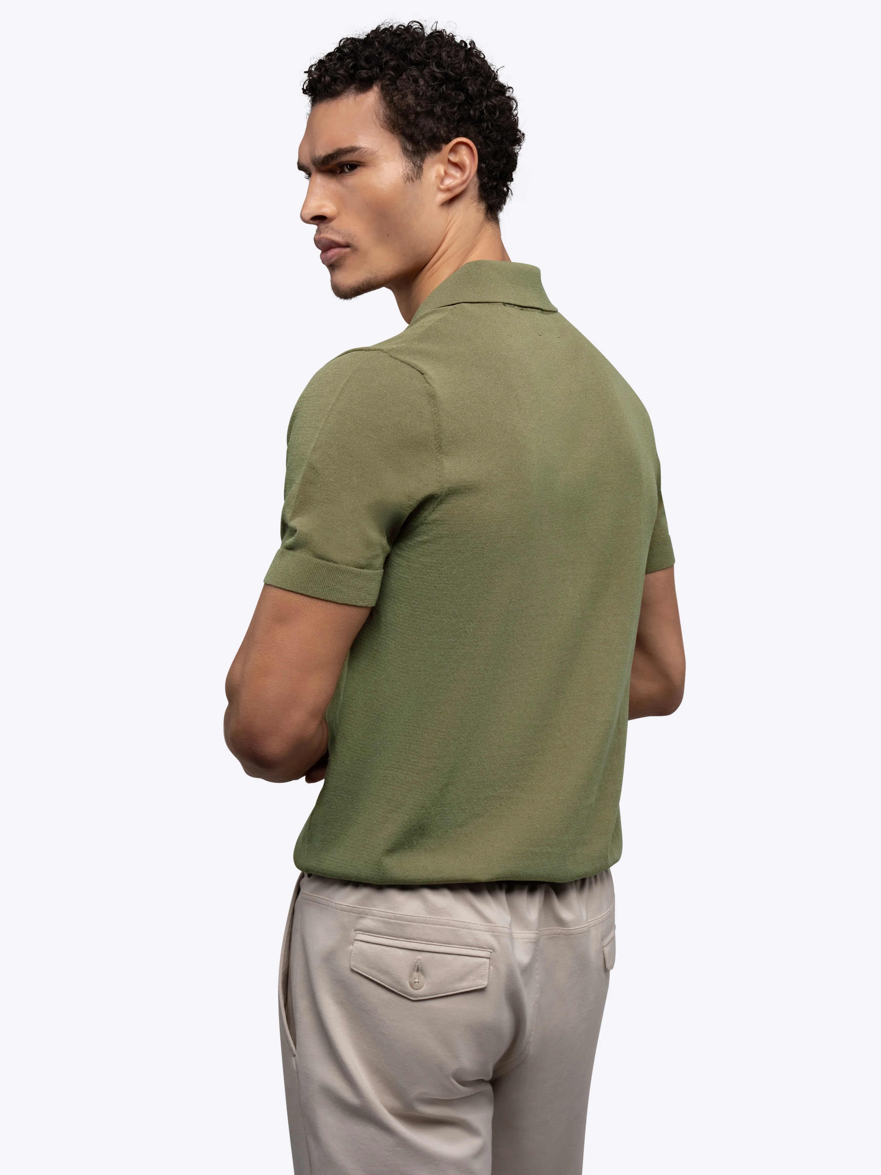 Riviera Knit Polo | Capers Signature-Fit - Image 3