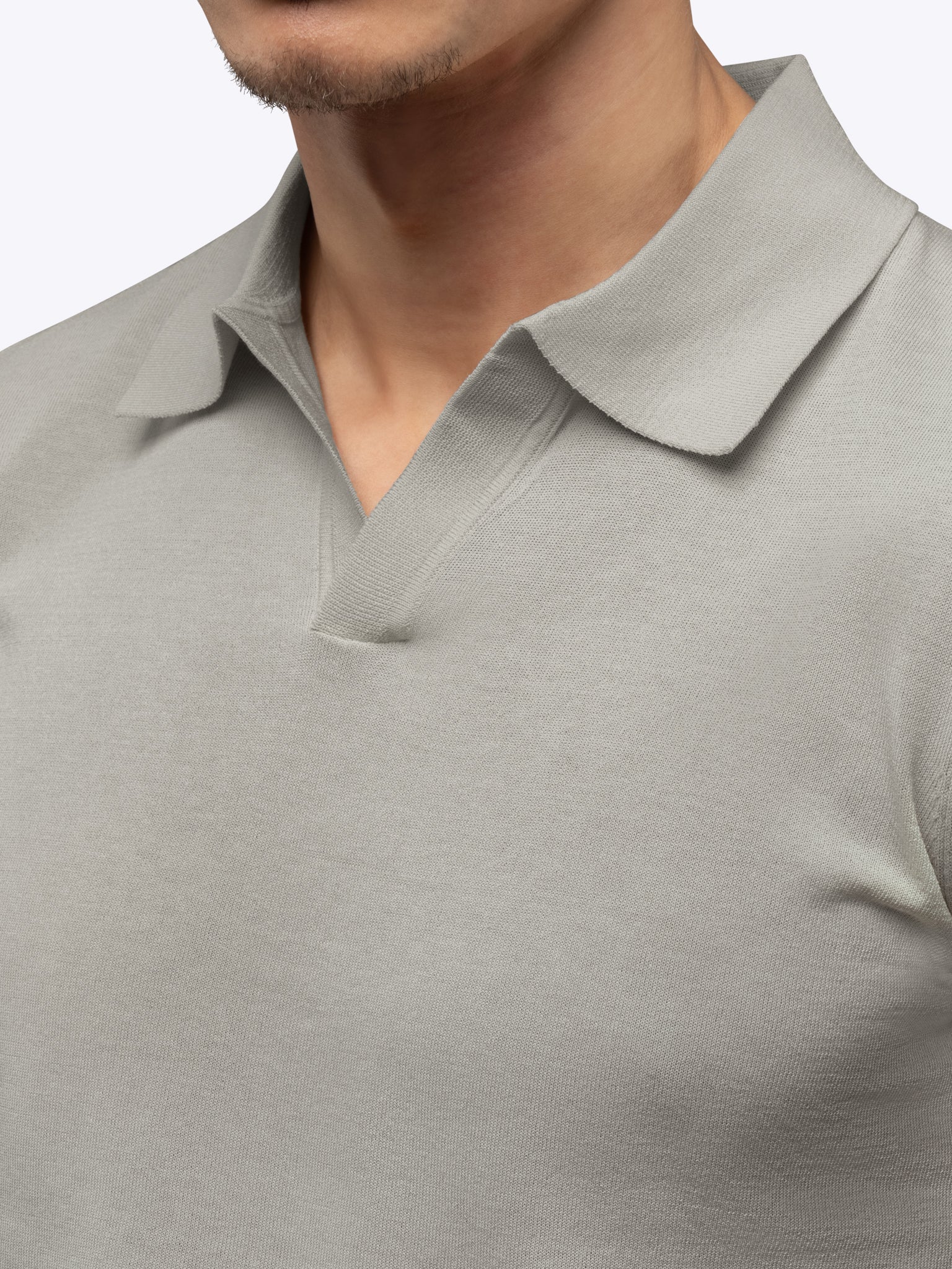 Riviera Knit Polo | Morning Dove Signature-Fit - Image 5