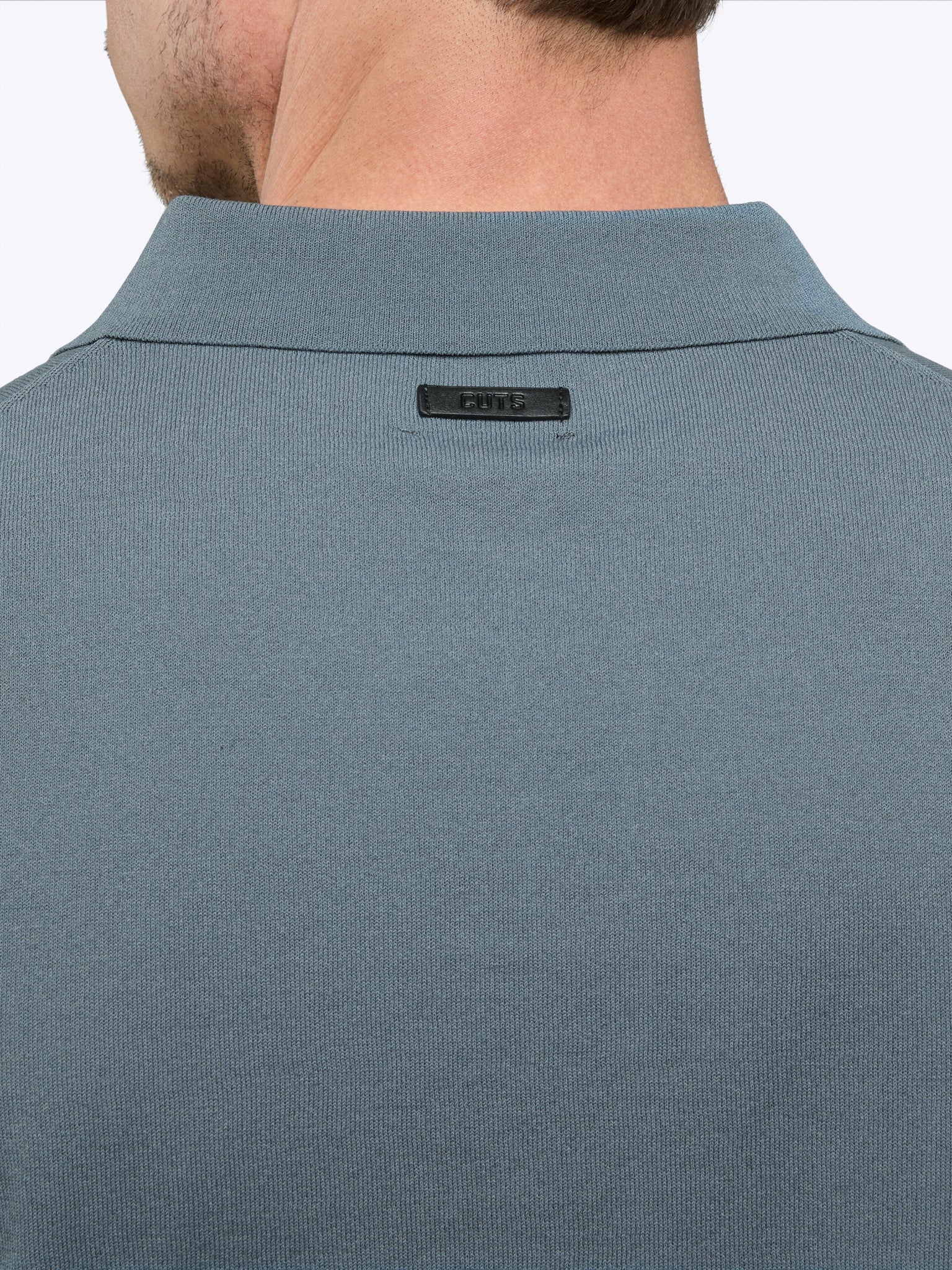Riviera Knit Polo | Naples Blue Signature-Fit - Image 5