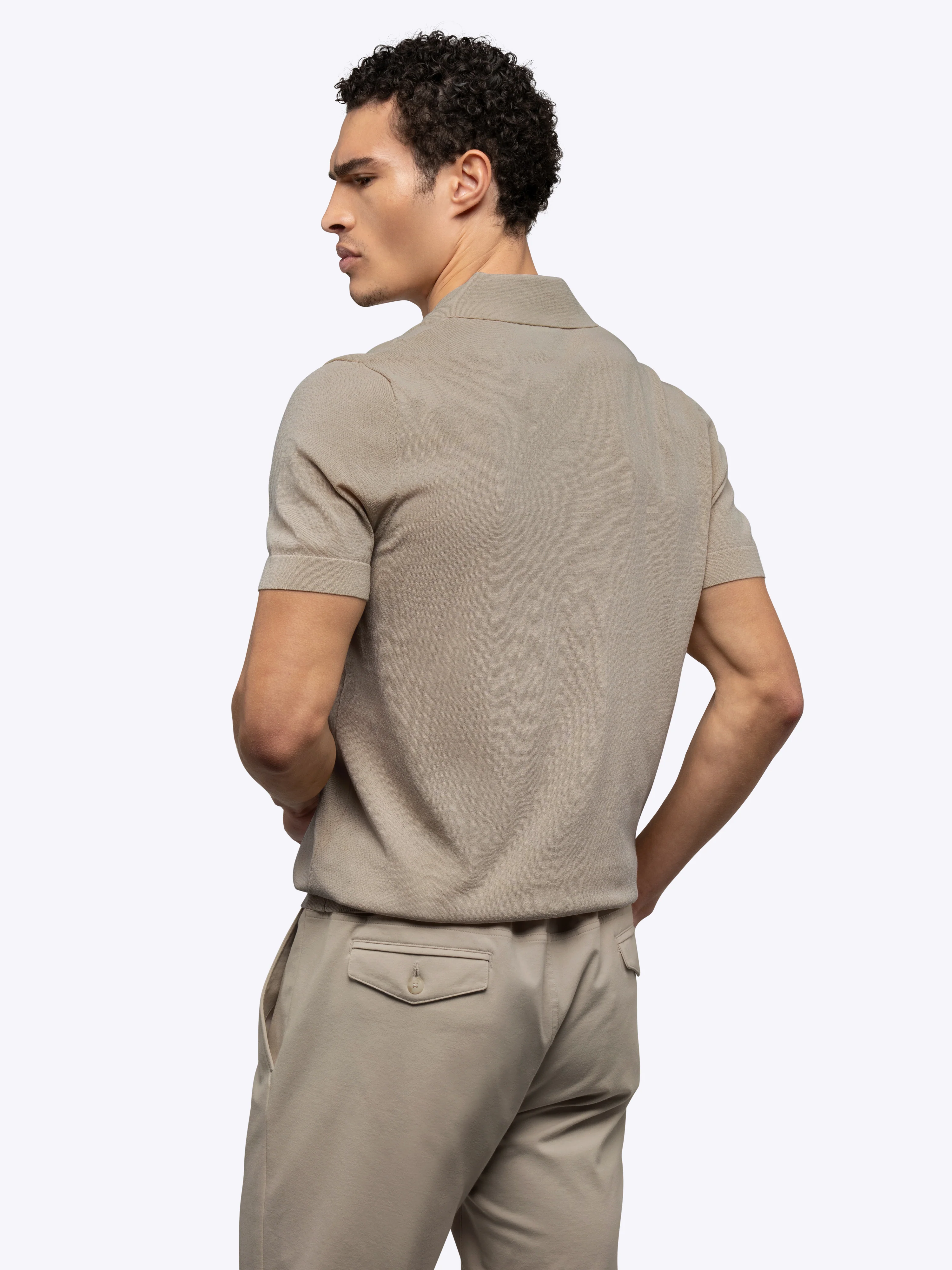 Riviera Knit Polo | Pure Cashmere Signature-Fit - Image 3