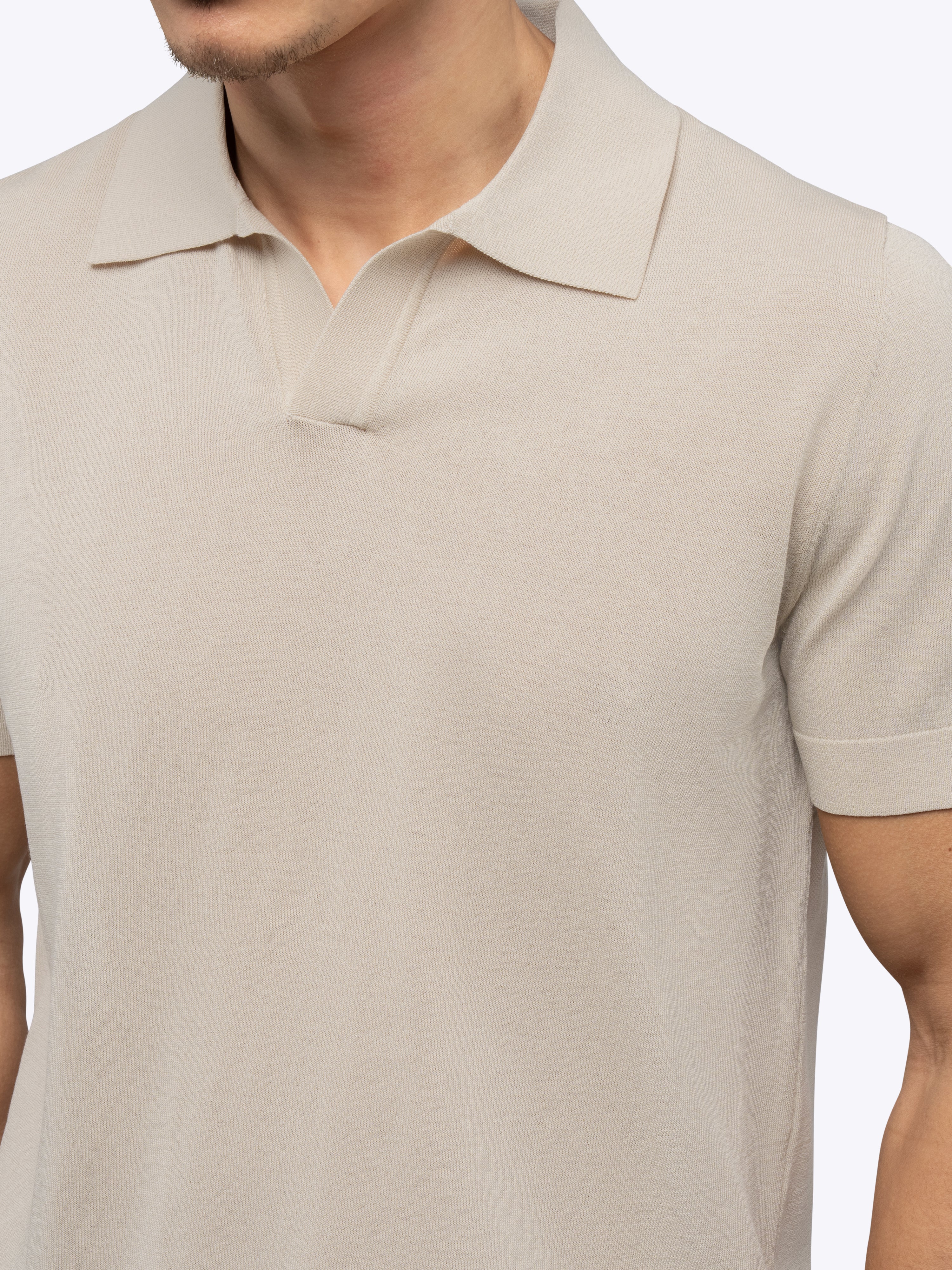 Riviera Knit Polo | Sand Dune Signature-Fit - Image 6