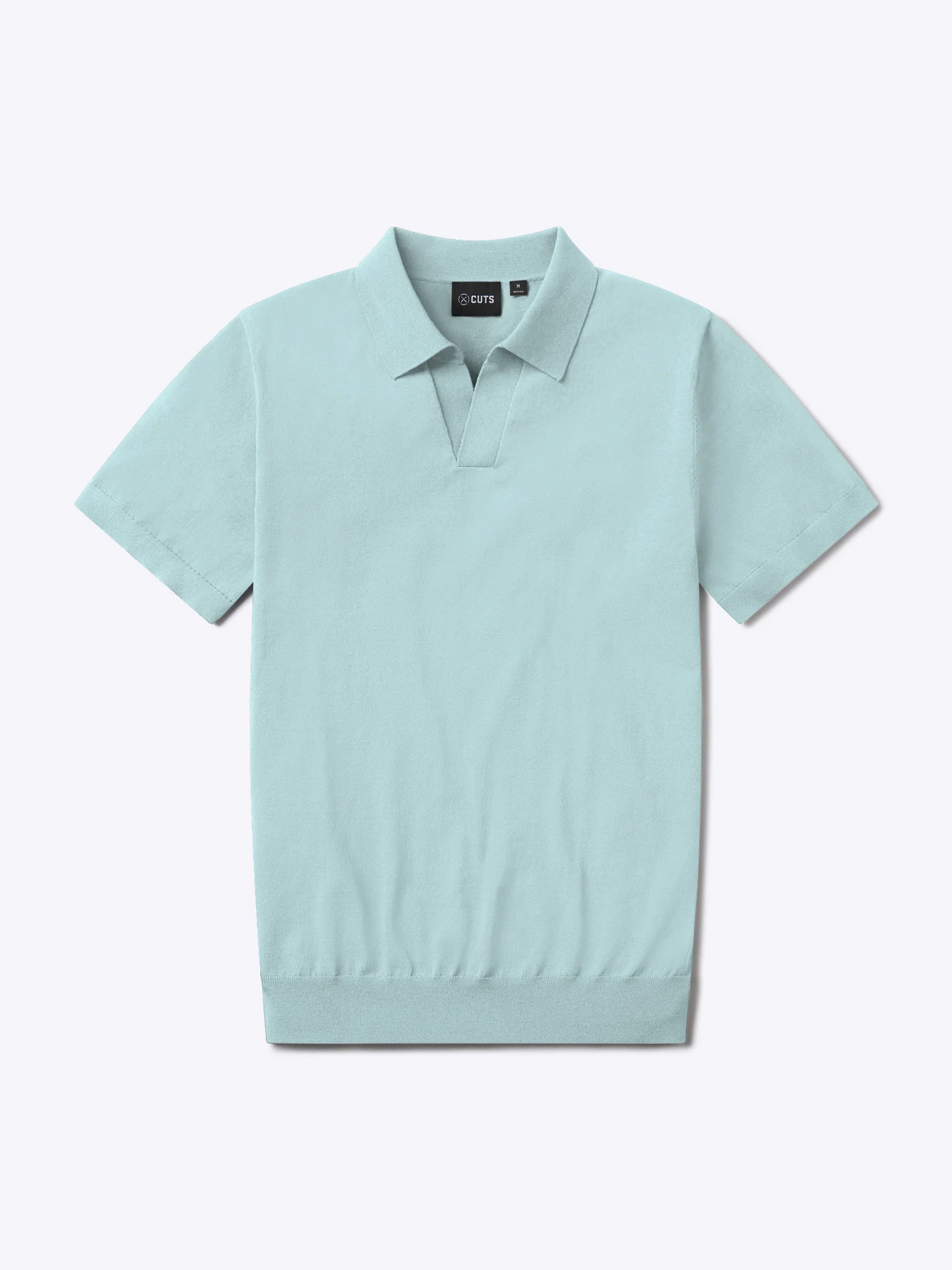 Riviera Knit Polo | Sterling Blue Signature-Fit