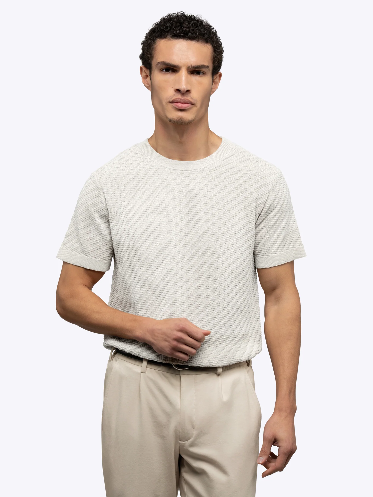 Riviera Knit Texture Tee | Nimbus Signature-Fit - Image 2