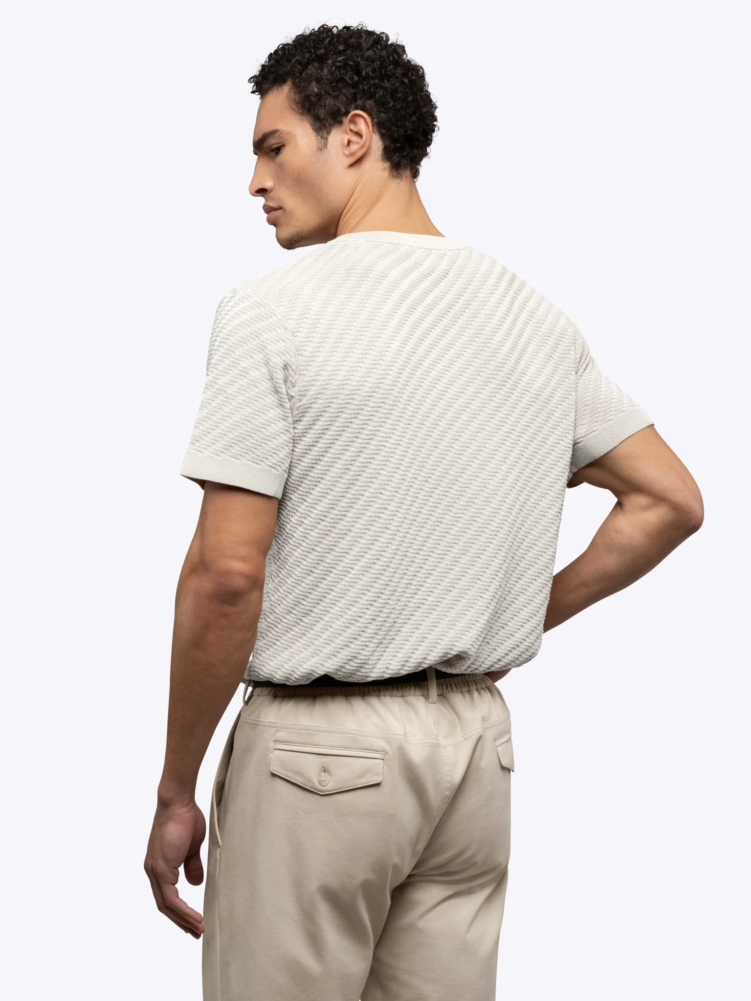Riviera Knit Texture Tee | Nimbus Signature-Fit - Image 3