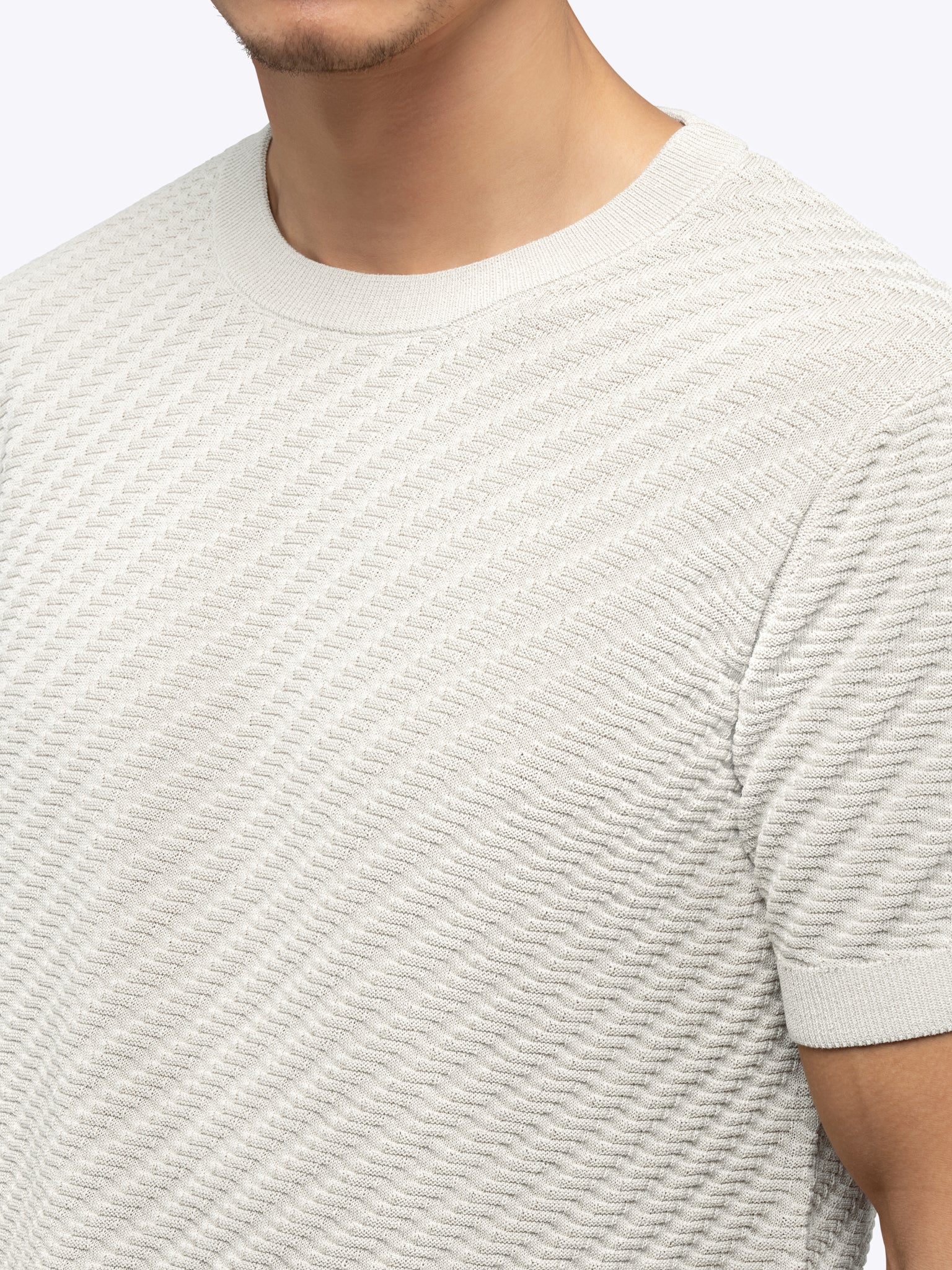 Riviera Knit Texture Tee | Nimbus Signature-Fit - Image 5