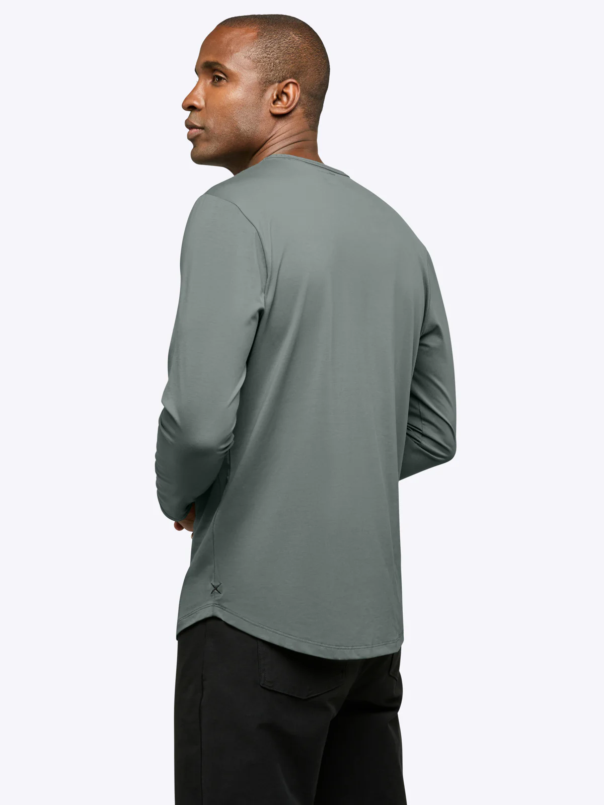 AO Long Sleeve Curve-Hem Tee | Sage Signature-fit PYCA Pro® - Image 4