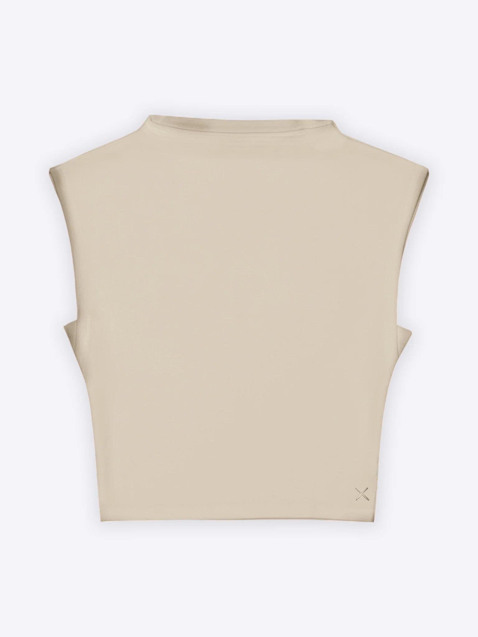 Sleeveless Tomboy Tee | Sand Dune Slim-Fit Tomboy-Cotton⢠- Image 7