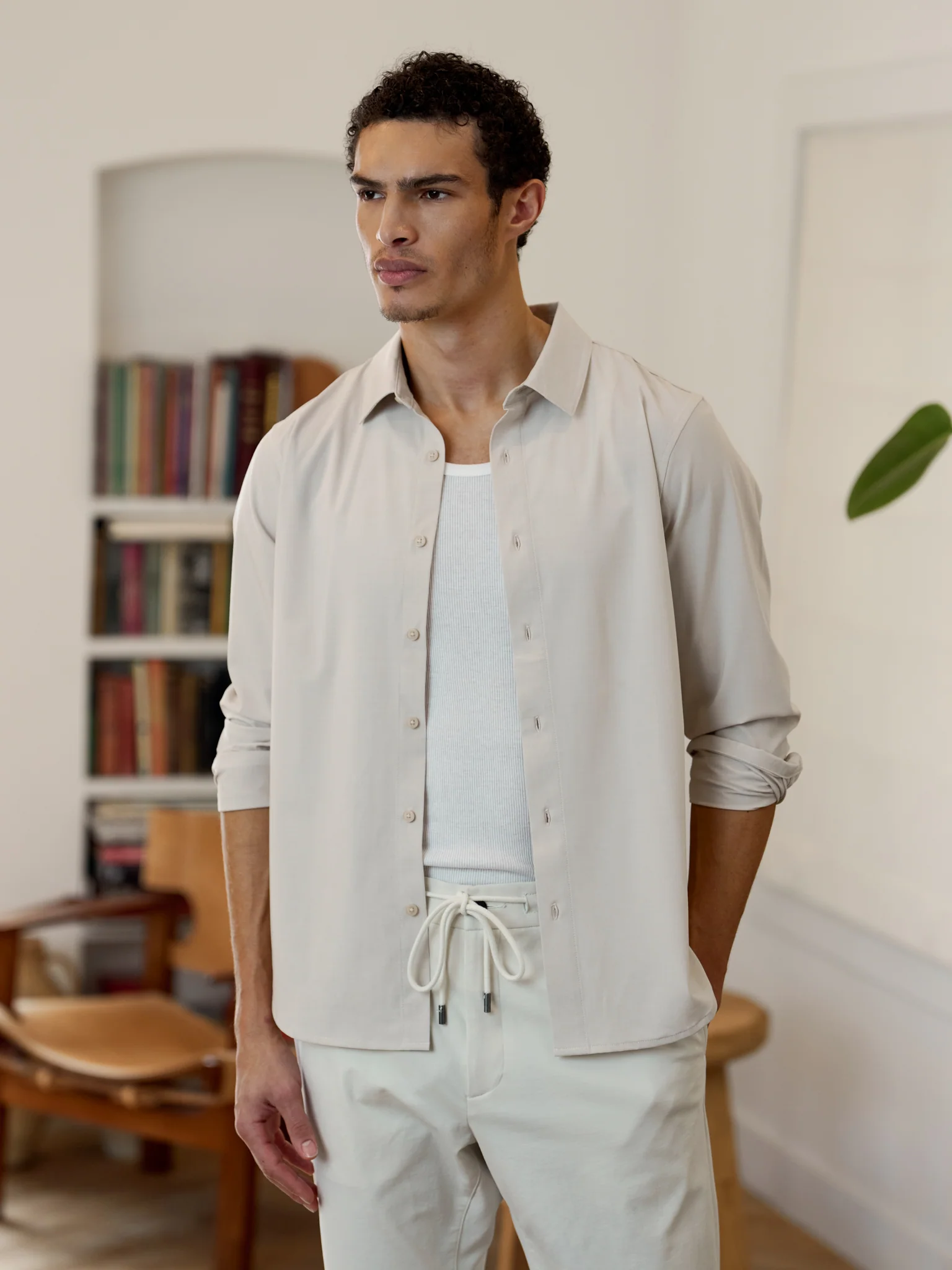 SoHo Long Sleeve Button Up | Sand Dune Signature-fit - Image 2