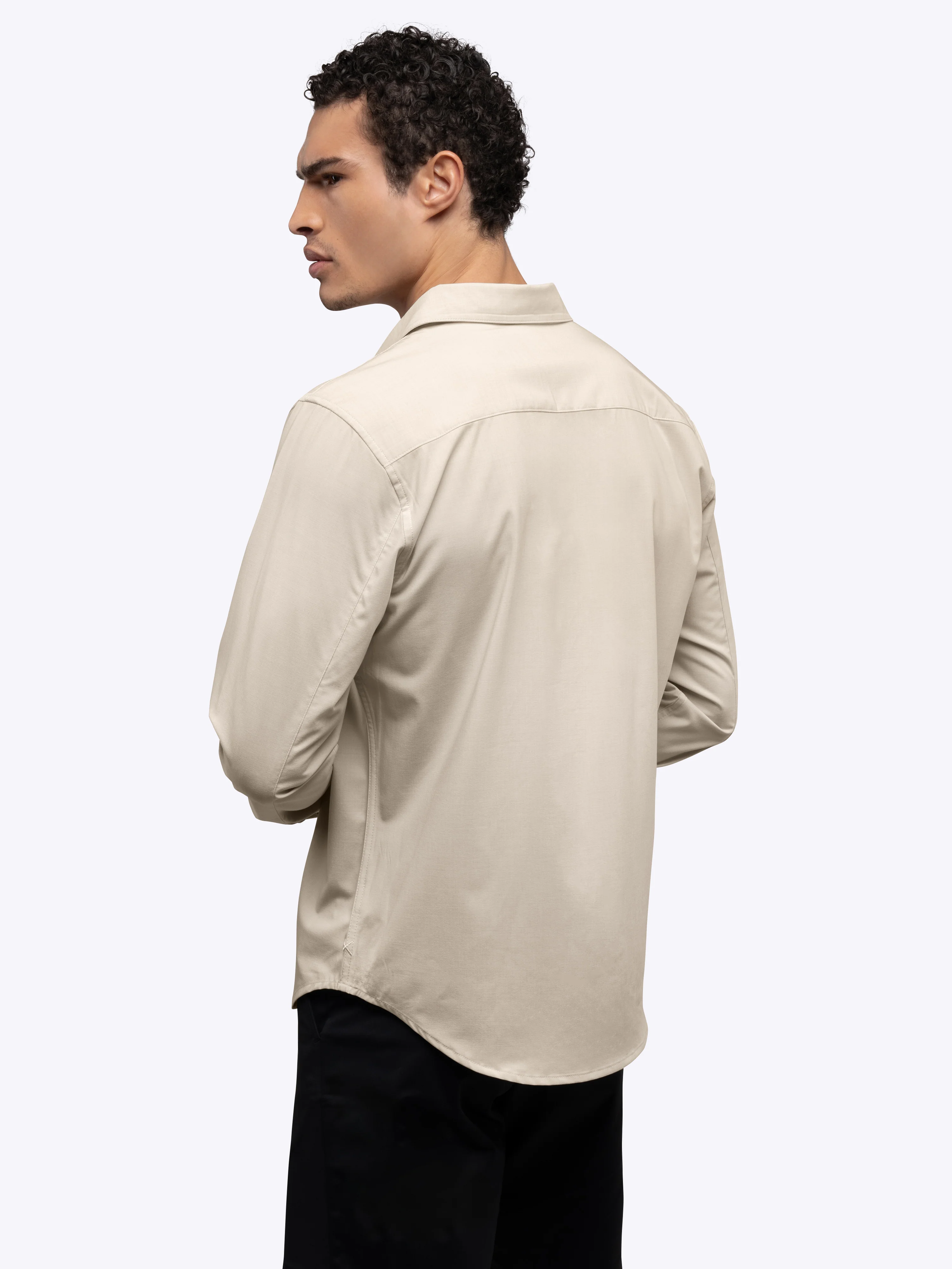 SoHo Long Sleeve Button Up | Sand Dune Signature-fit - Image 4