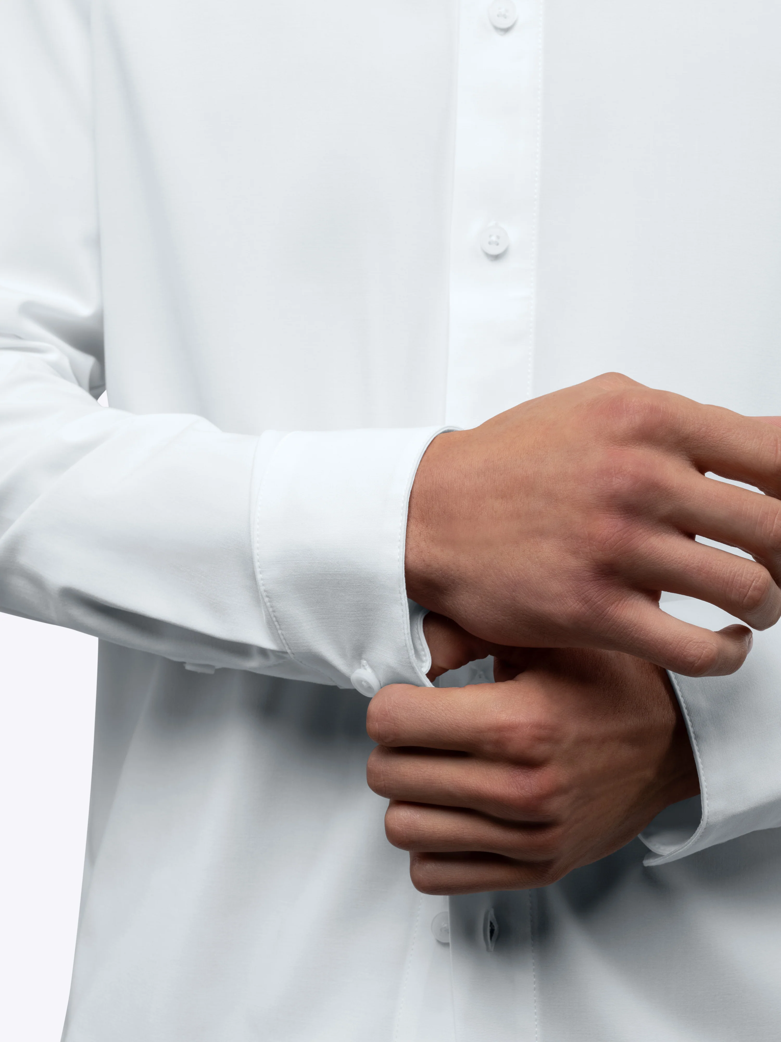Soho Long Sleeve Button Up | White Signature-fit - Image 6