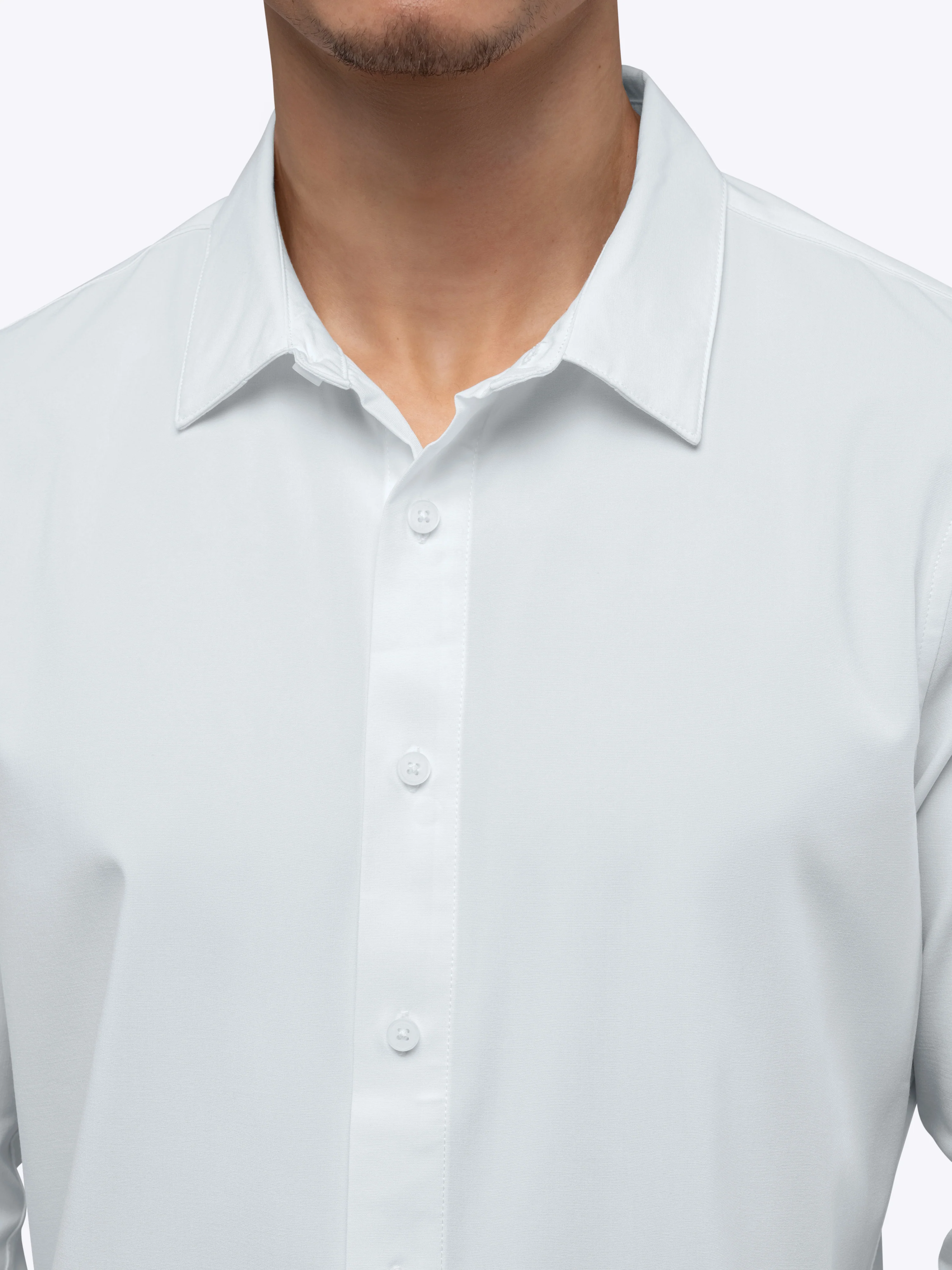 Soho Long Sleeve Button Up | White Signature-fit - Image 7