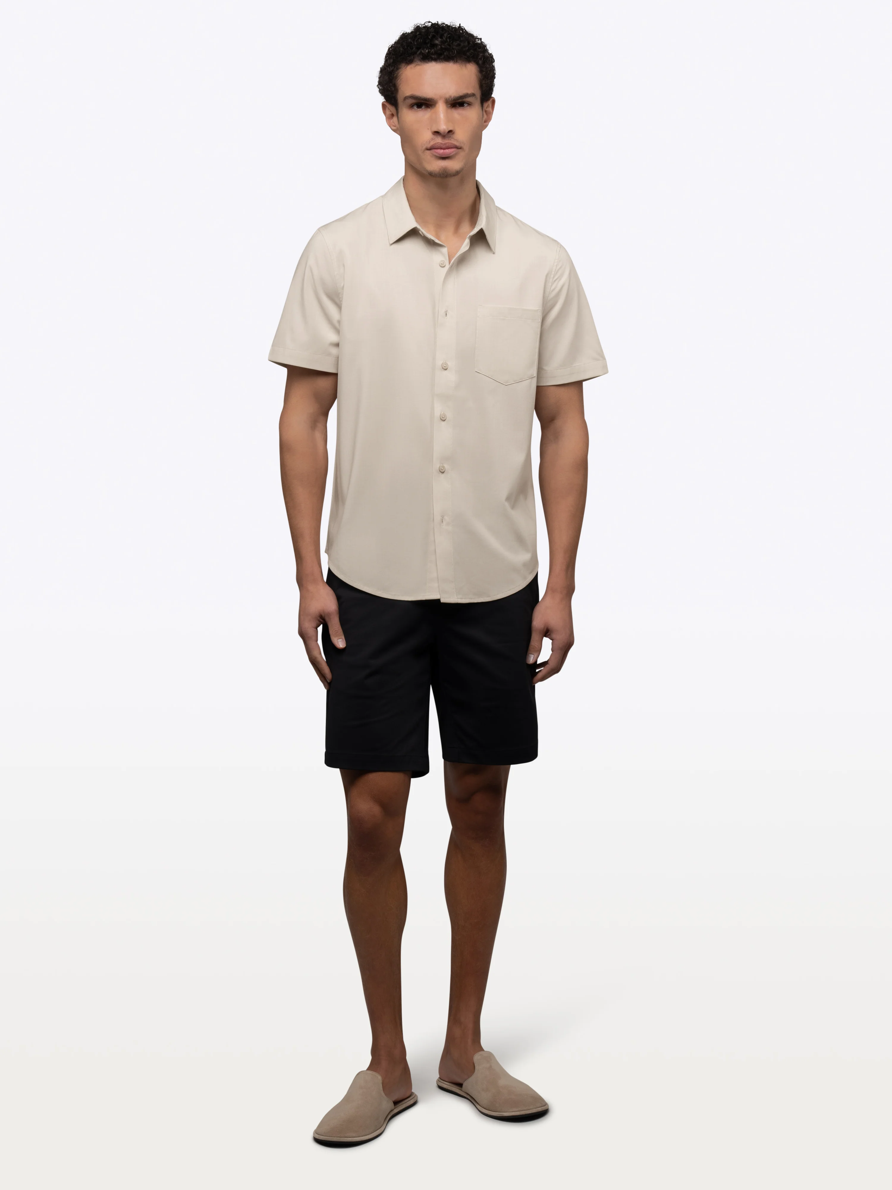 SoHo Short Sleeve Button Up | Sand Dune Signature-fit - Image 7