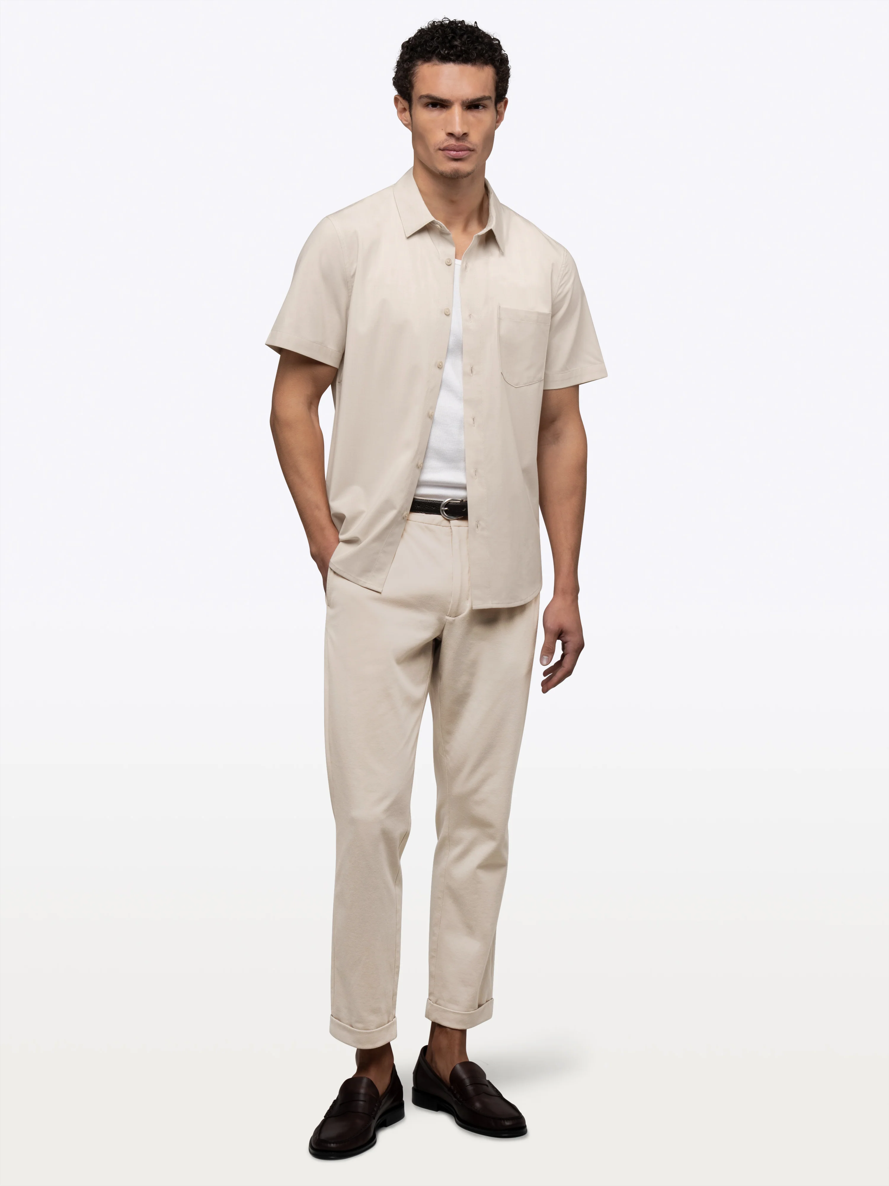 SoHo Short Sleeve Button Up | Sand Dune Signature-fit - Image 8