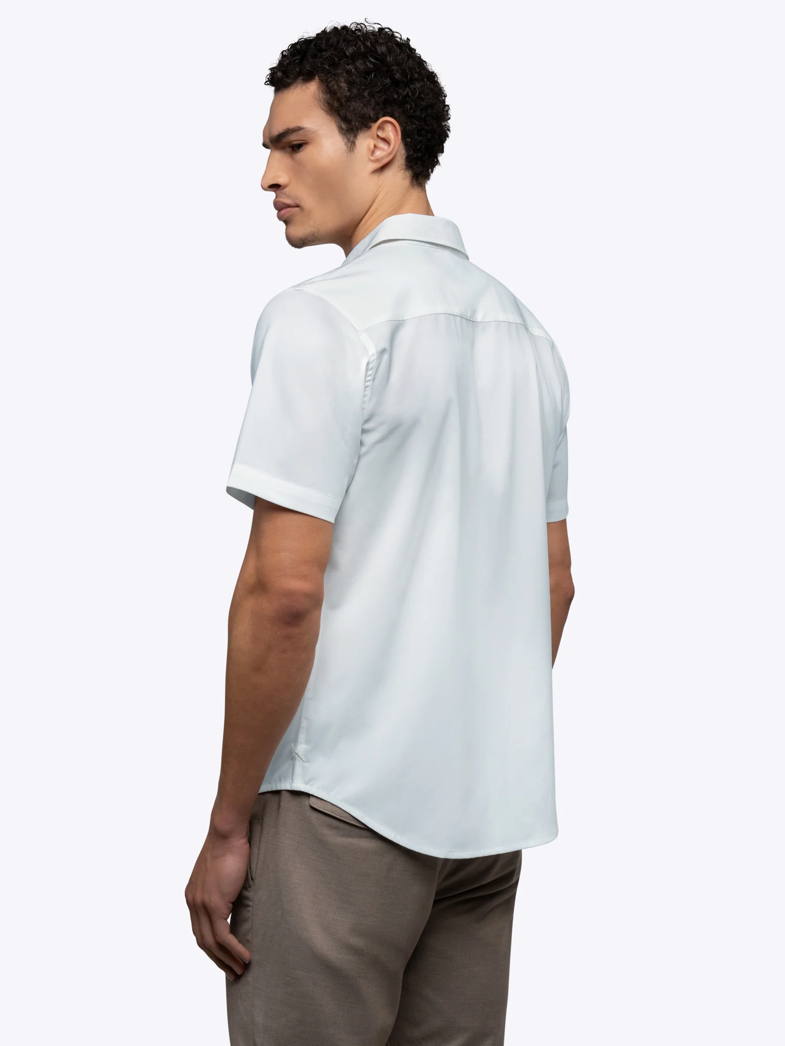 SoHo Short Sleeve Button Up | White Signature-fit - Image 4