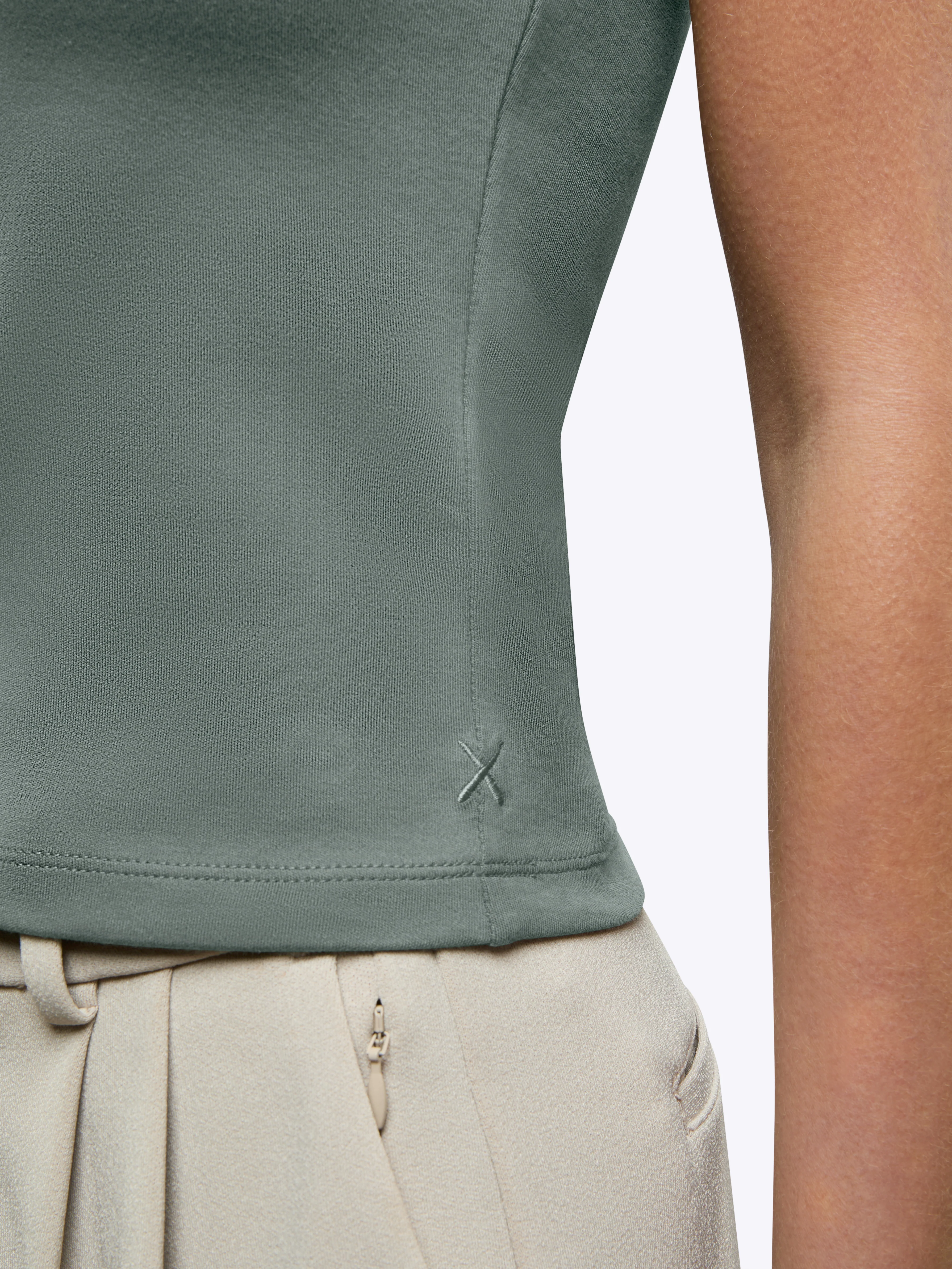 Tomboy Tee | Sage Slim-fit Tomboy-Cotton⢠- Image 6