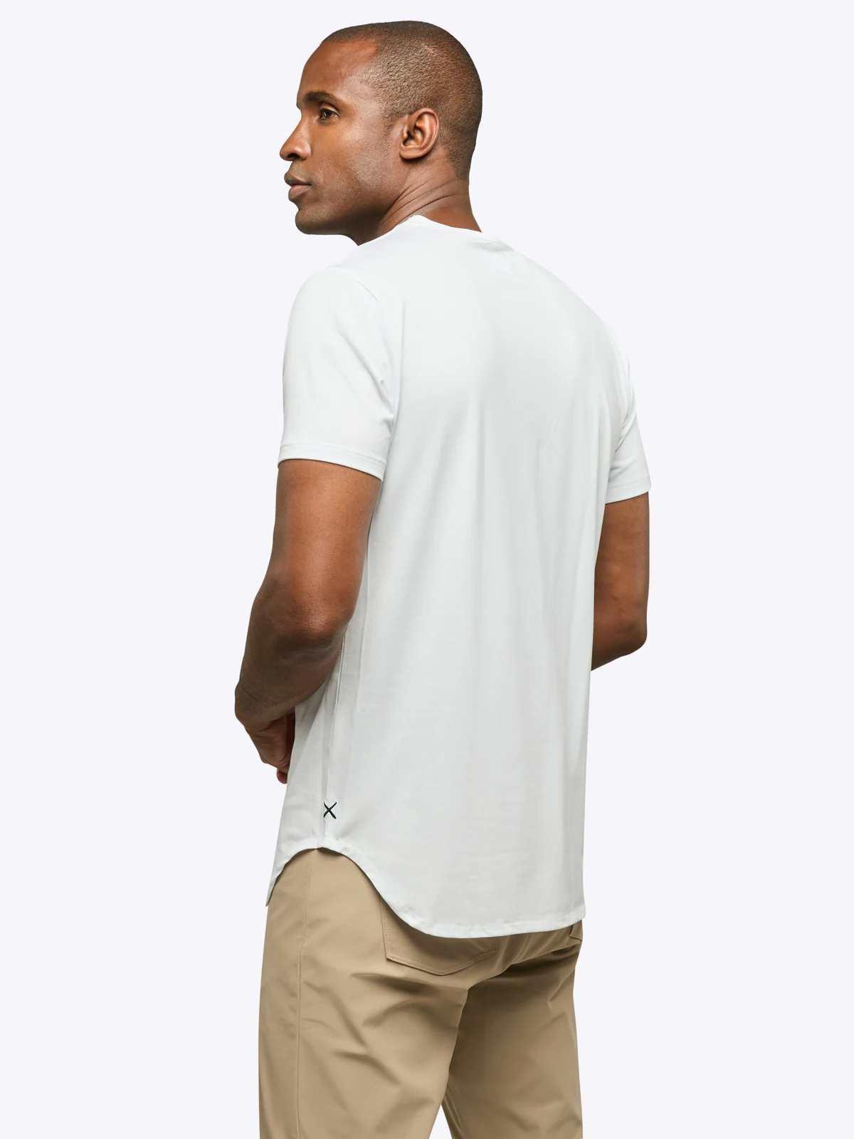 AO Elongated Tee | White Signature-fit PYCA Pro® - Image 4