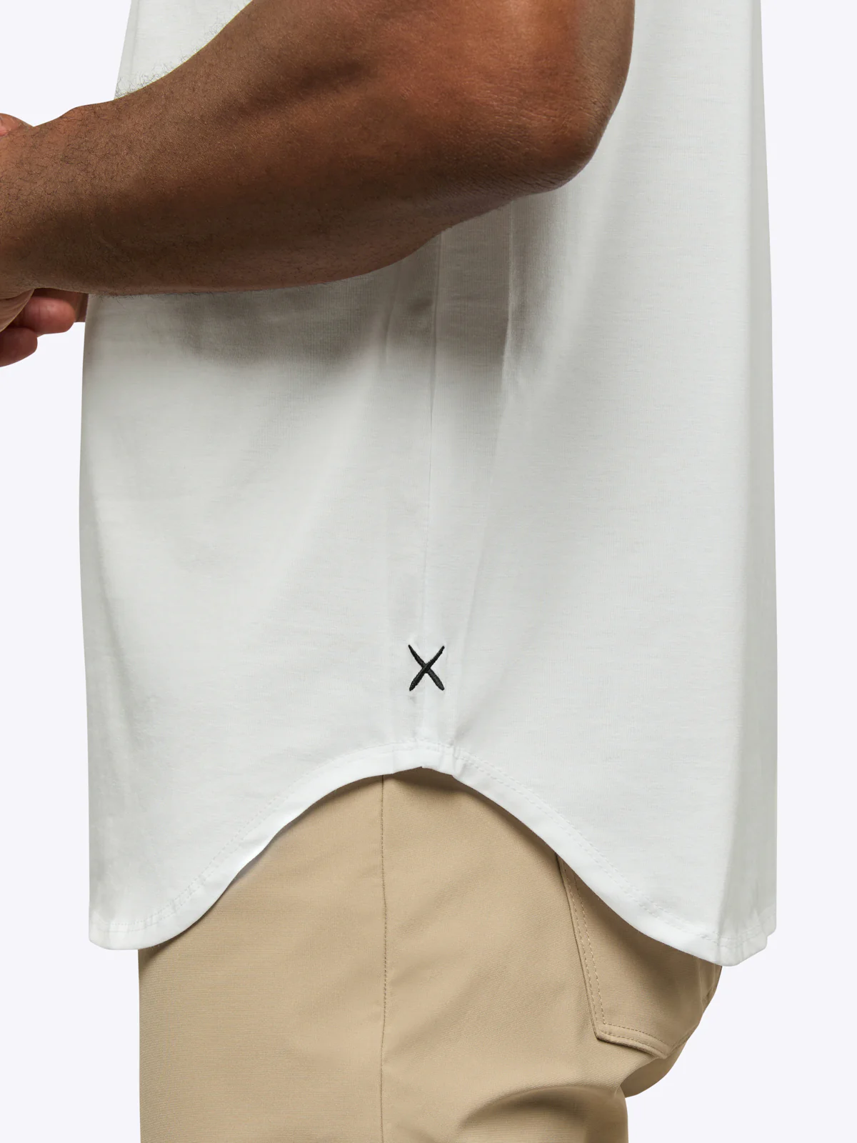 AO Elongated Tee | White Signature-fit PYCA Pro® - Image 5