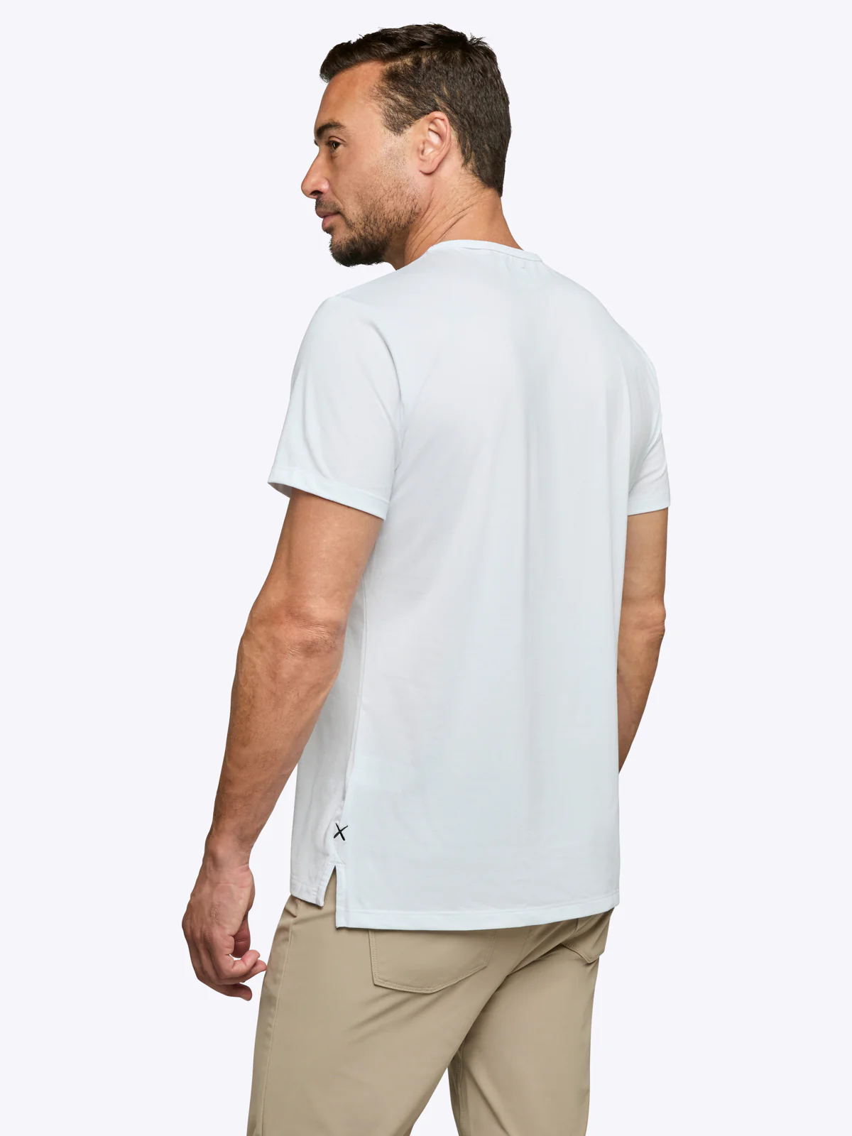 AO Split-Hem Tee | White Signature-fit PYCA Pro® - Image 4