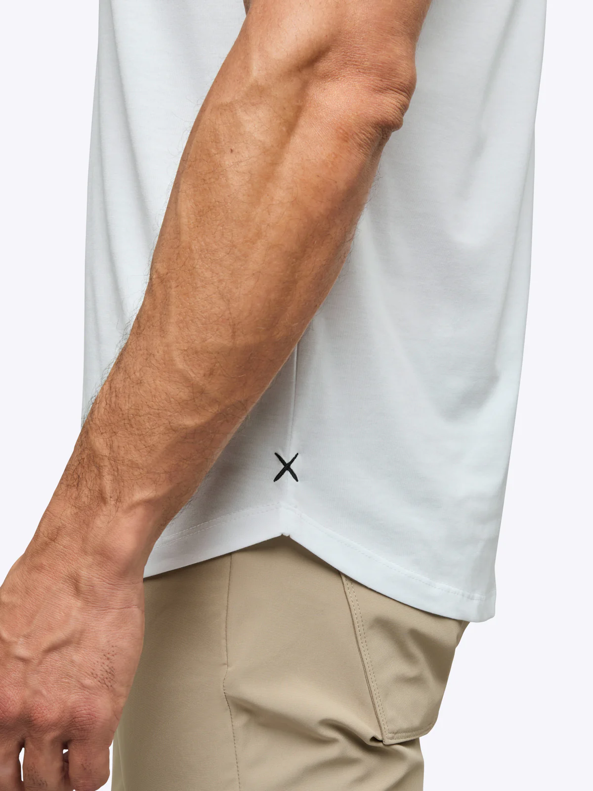 AO Henley Curve-Hem | White Signature-fit PYCA Pro® - Image 6